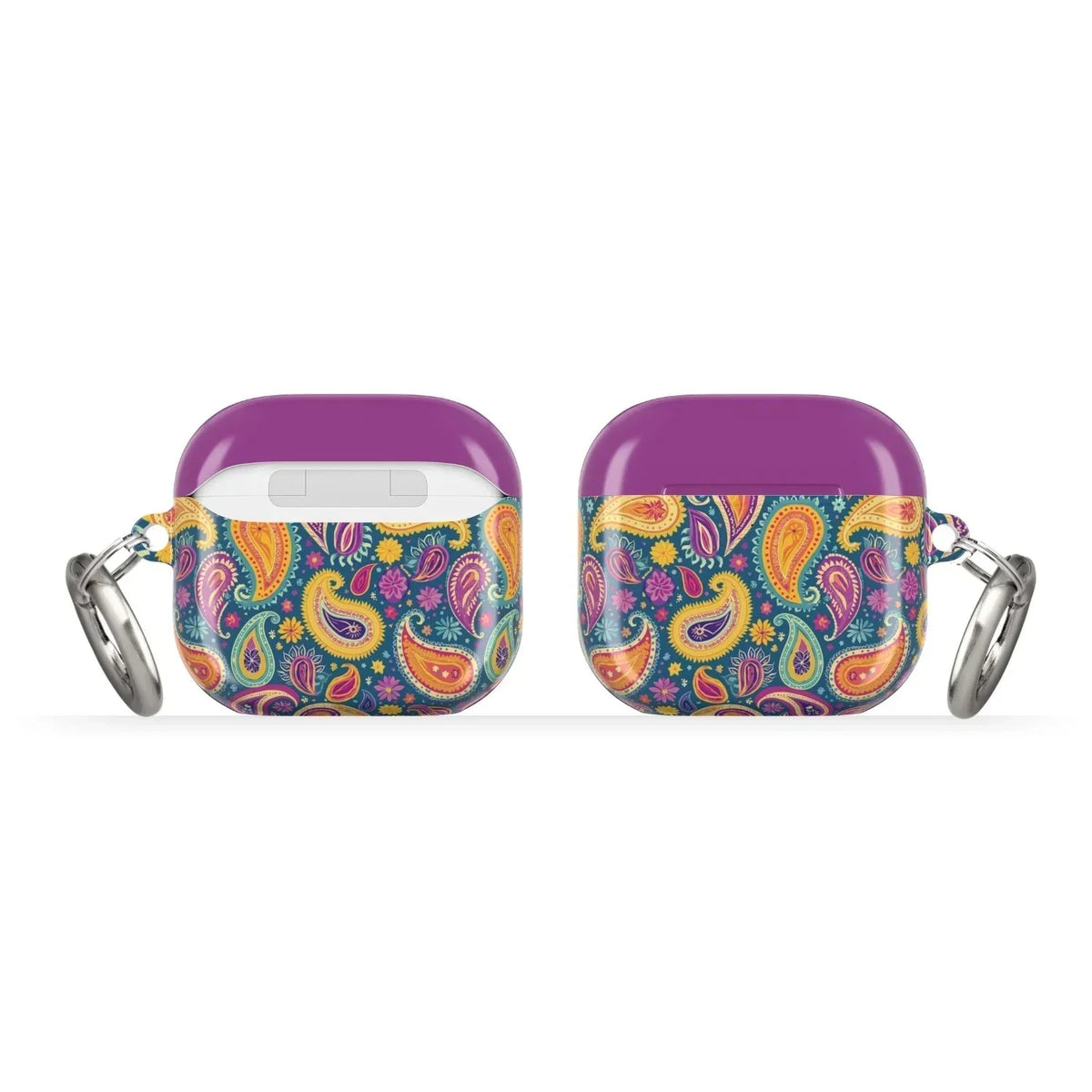 Mumbai Teal Paisley AirPods 4 Case - The Global Wanderer