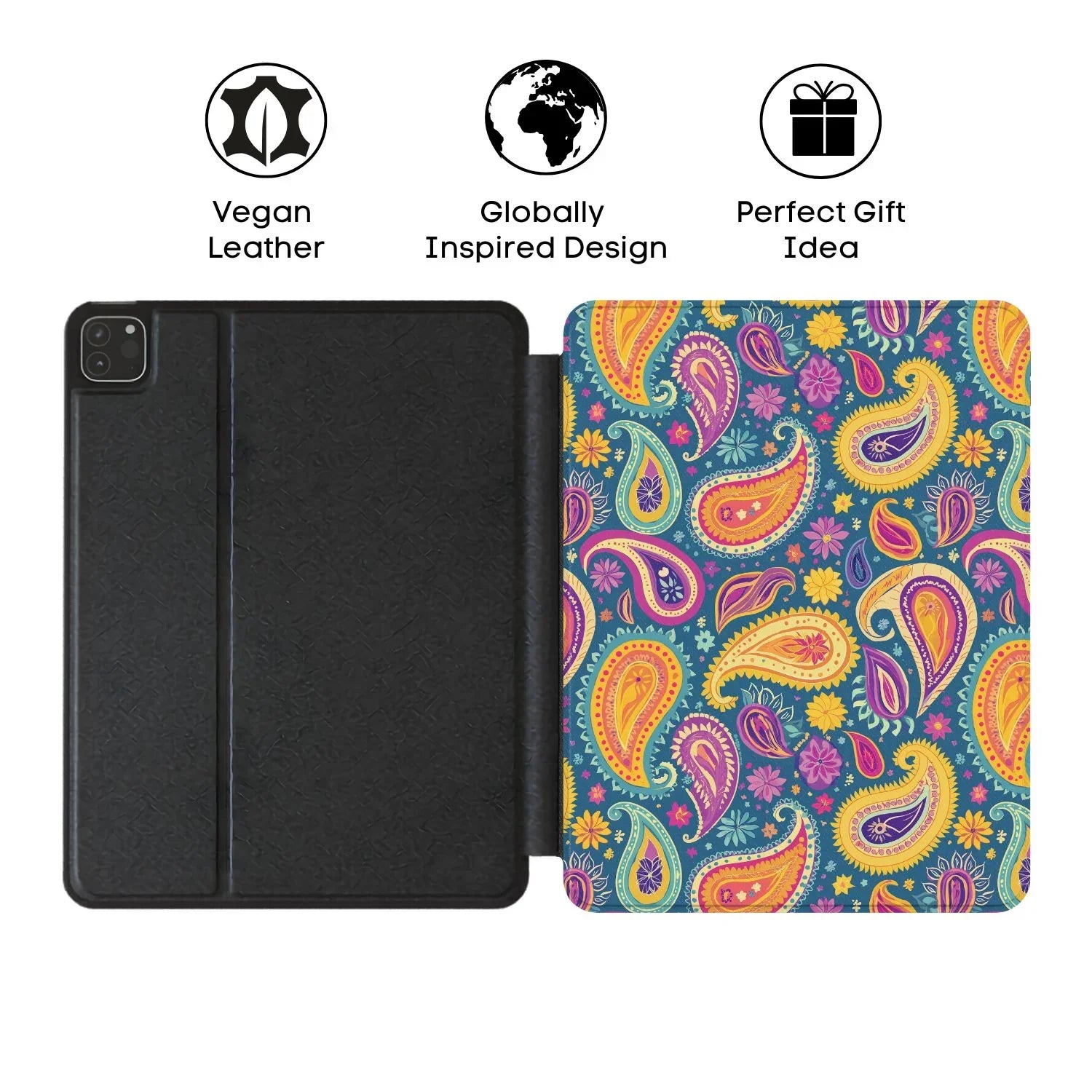 Mumbai Teal Paisley iPad Case - The Global Wanderer