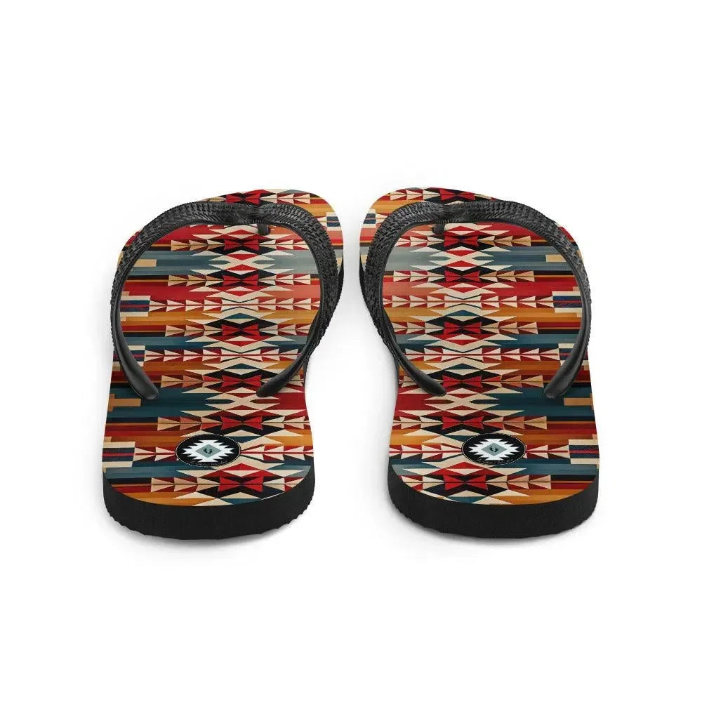 Native American Sunset Flip Flops - The Global Wanderer