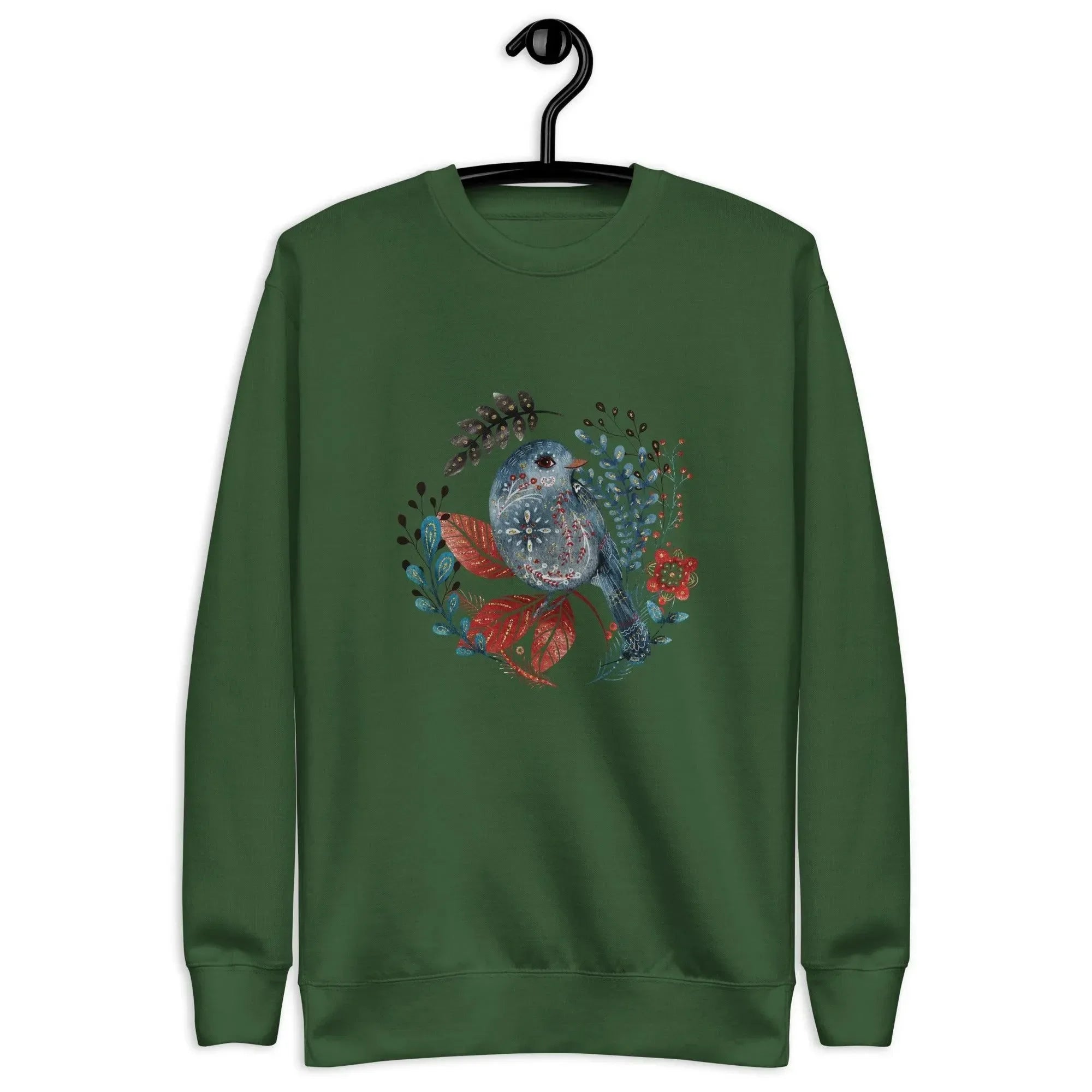 Nordic Winter Sweatshirt - Bird - The Global Wanderer