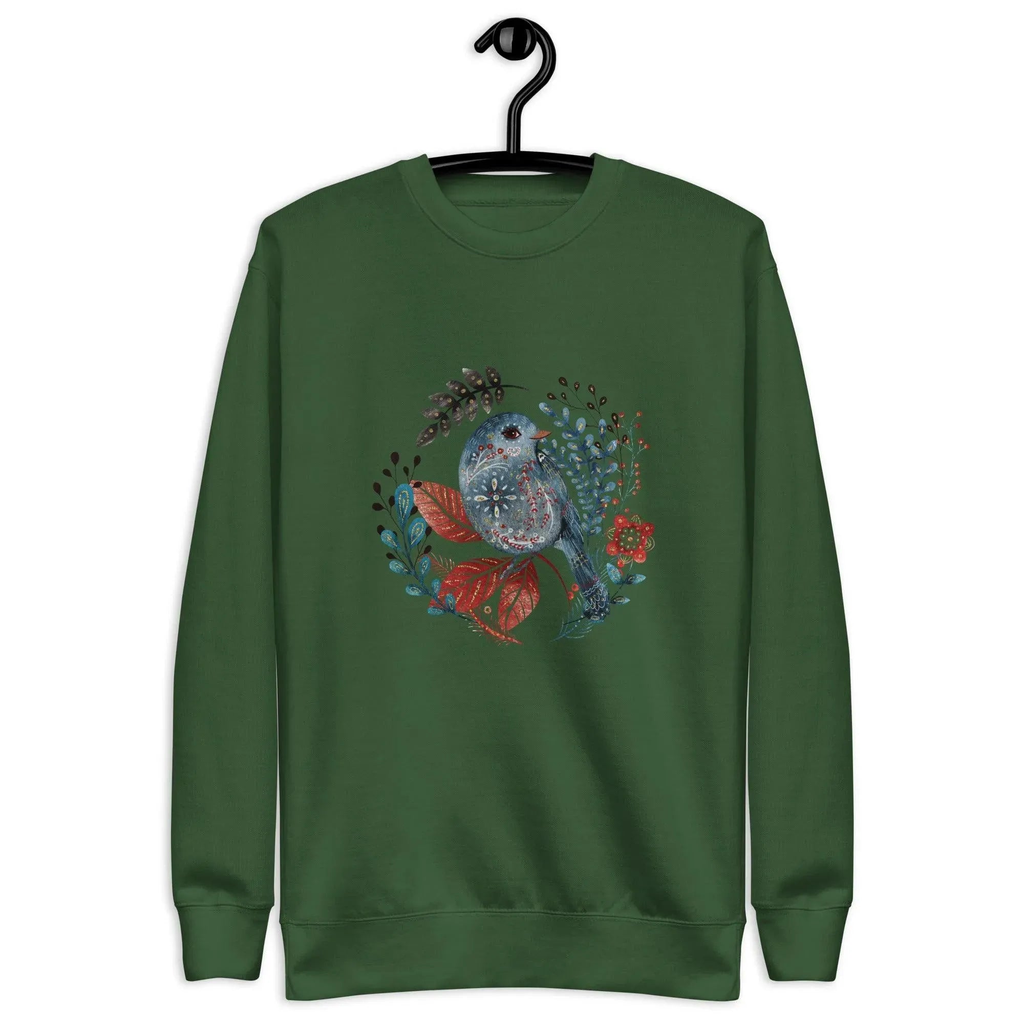 Nordic Winter Sweatshirt - Bird - The Global Wanderer