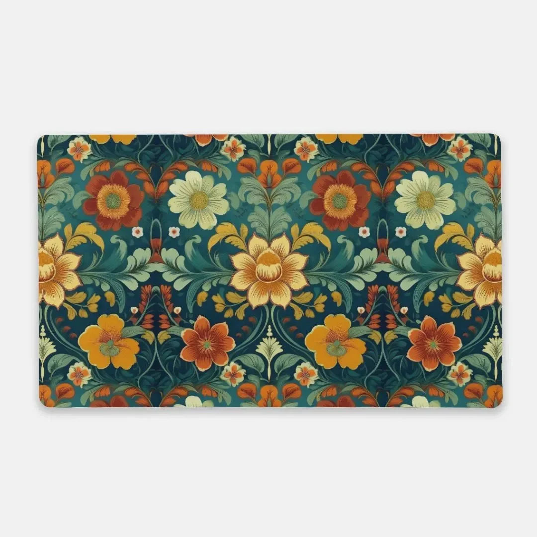 Norwegian Rosemaling Desk Mat - The Global Wanderer