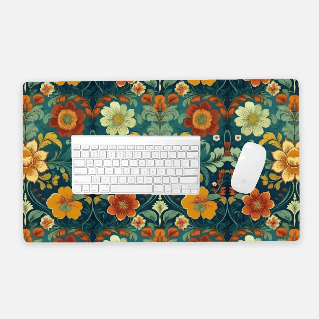 Norwegian Rosemaling Desk Mat - The Global Wanderer