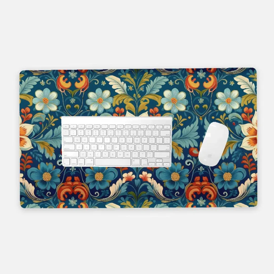Norwegian Rosemaling Desk Mat - The Global Wanderer