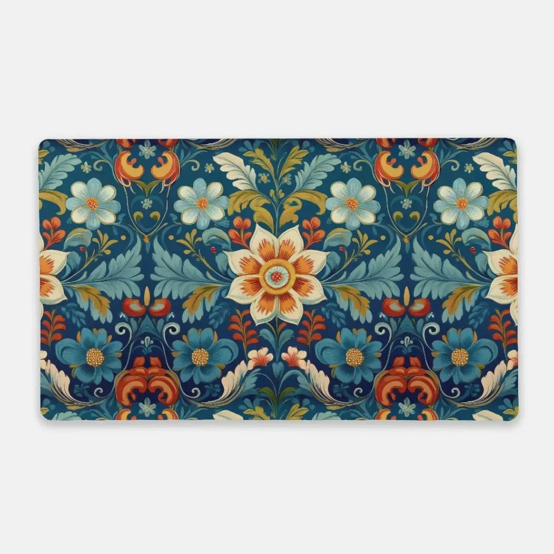 Norwegian Rosemaling Desk Mat - The Global Wanderer