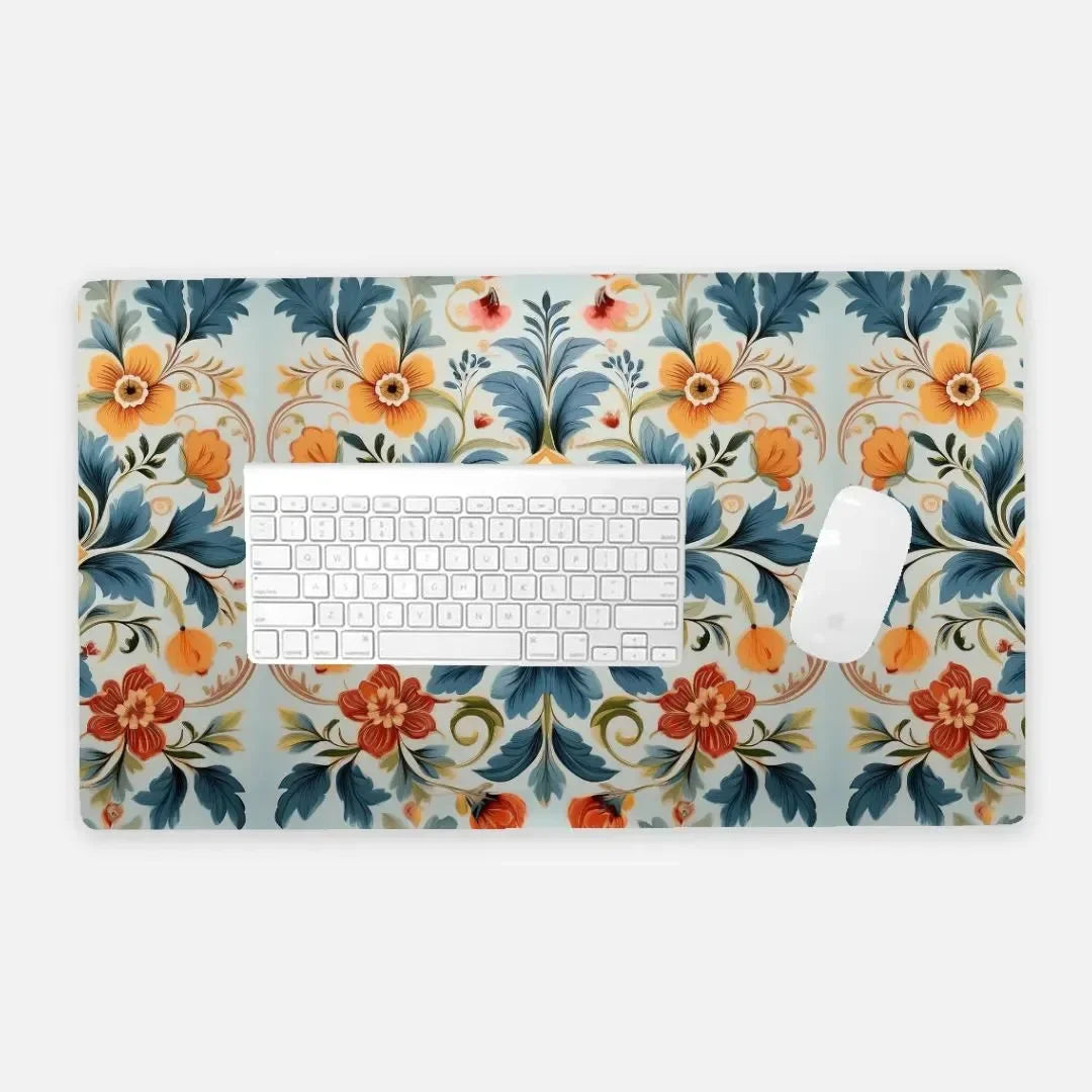 Norwegian Rosemaling Desk Mat - The Global Wanderer