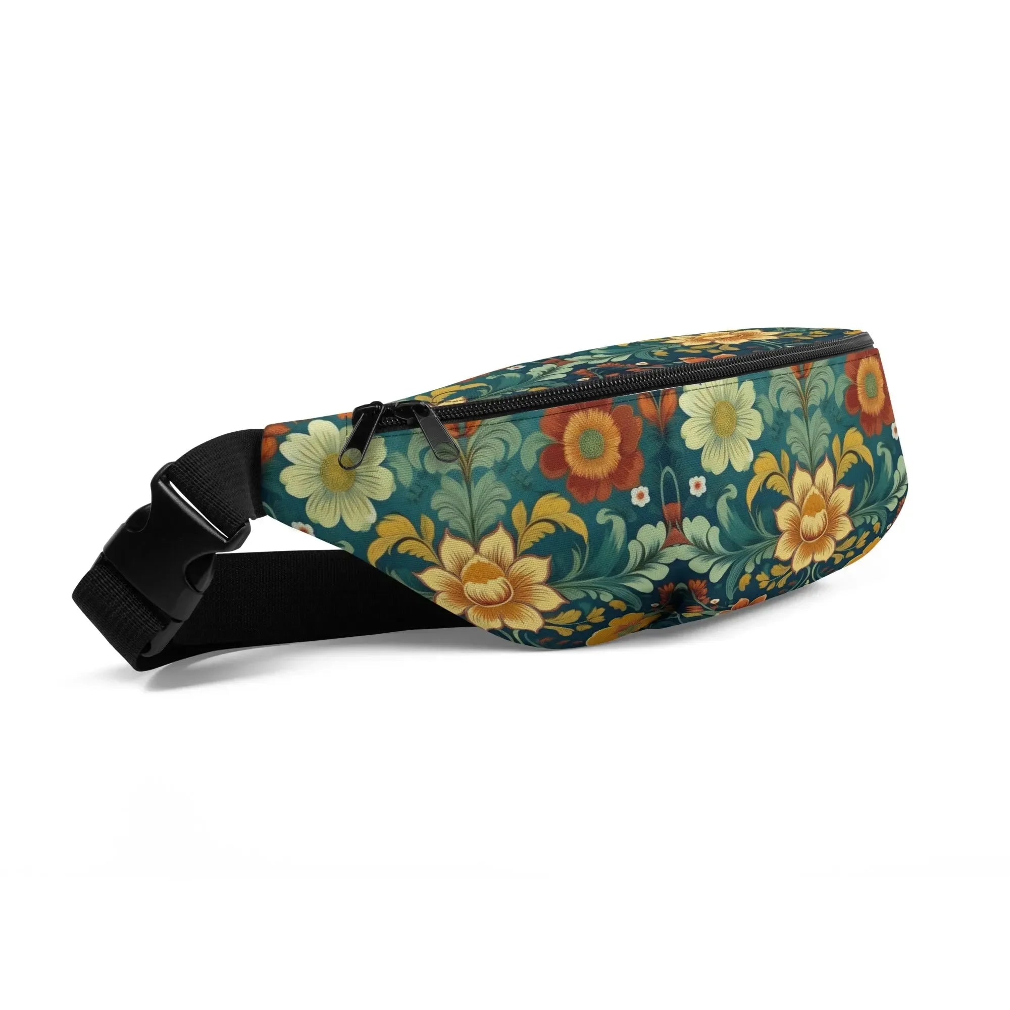 Norwegian Rosemaling Fanny Pack - The Global Wanderer