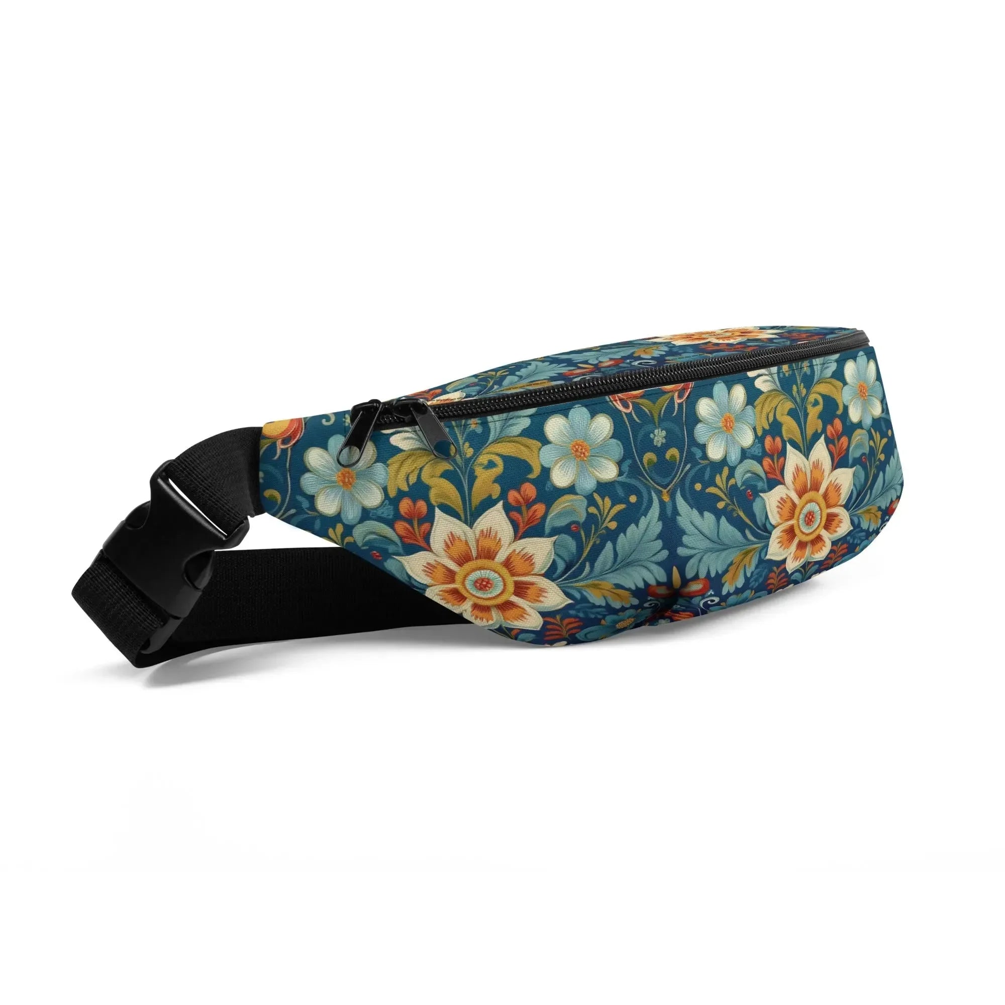 Norwegian Rosemaling Fanny Pack - The Global Wanderer