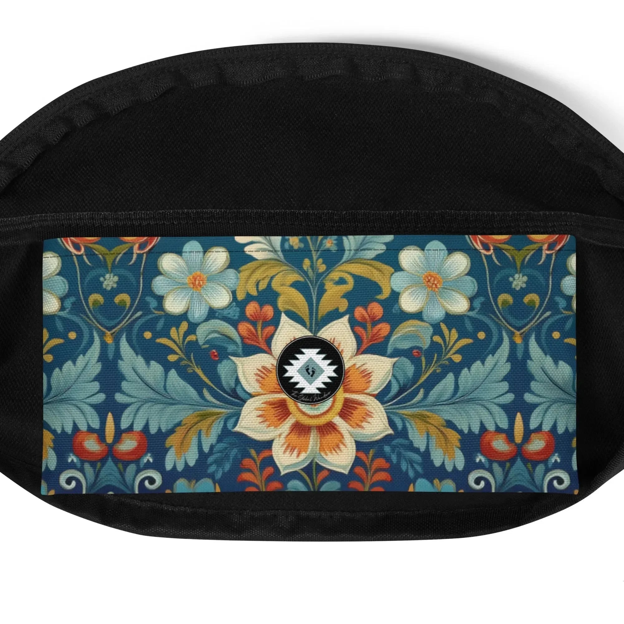 Norwegian Rosemaling Fanny Pack - The Global Wanderer
