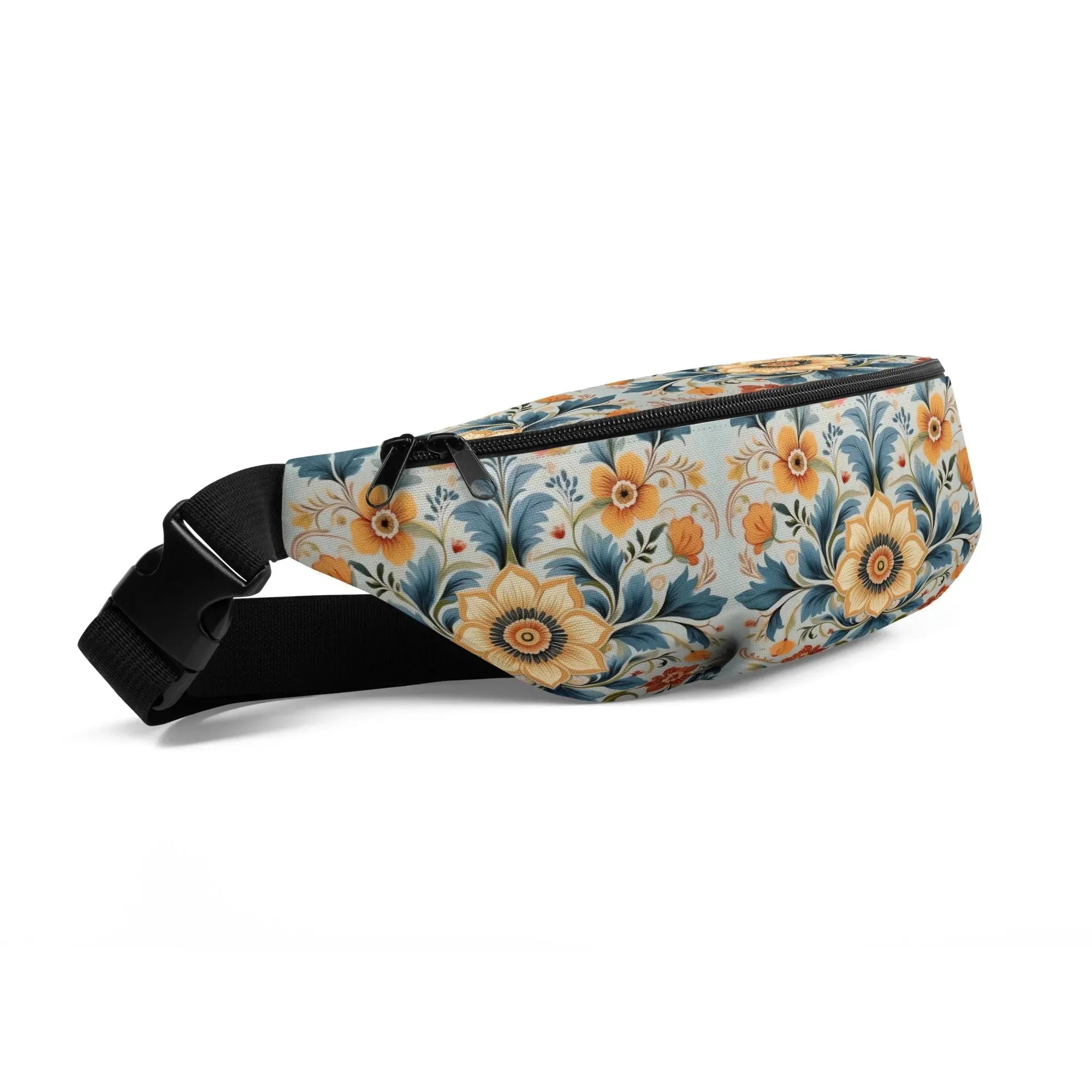 Norwegian Rosemaling Fanny Pack - The Global Wanderer