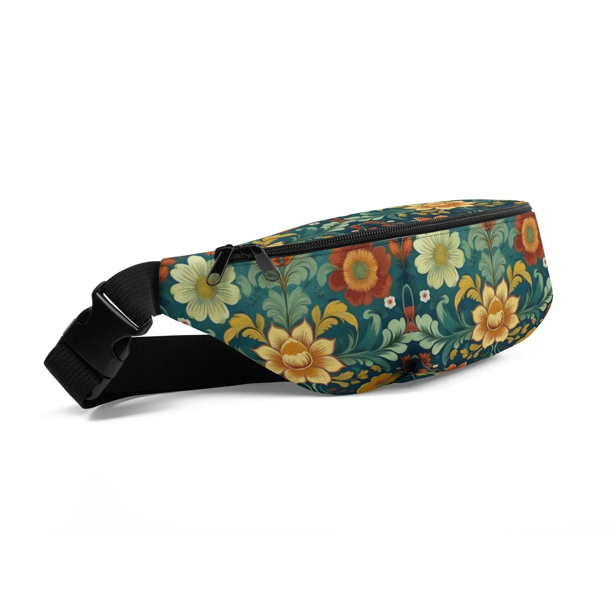 Norwegian Rosemaling Fanny Pack - The Global Wanderer