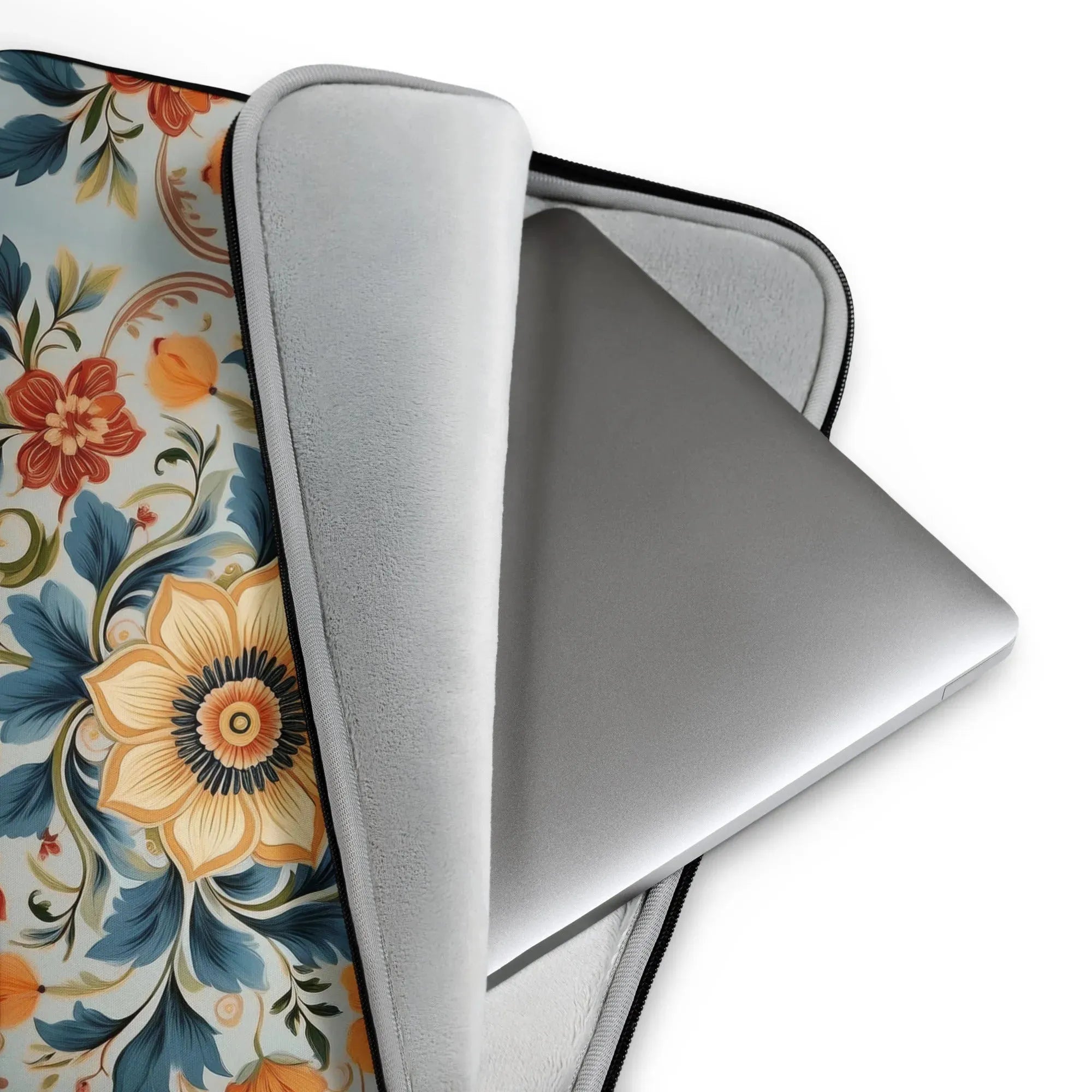 Norwegian Rosemaling Laptop Case - The Global Wanderer