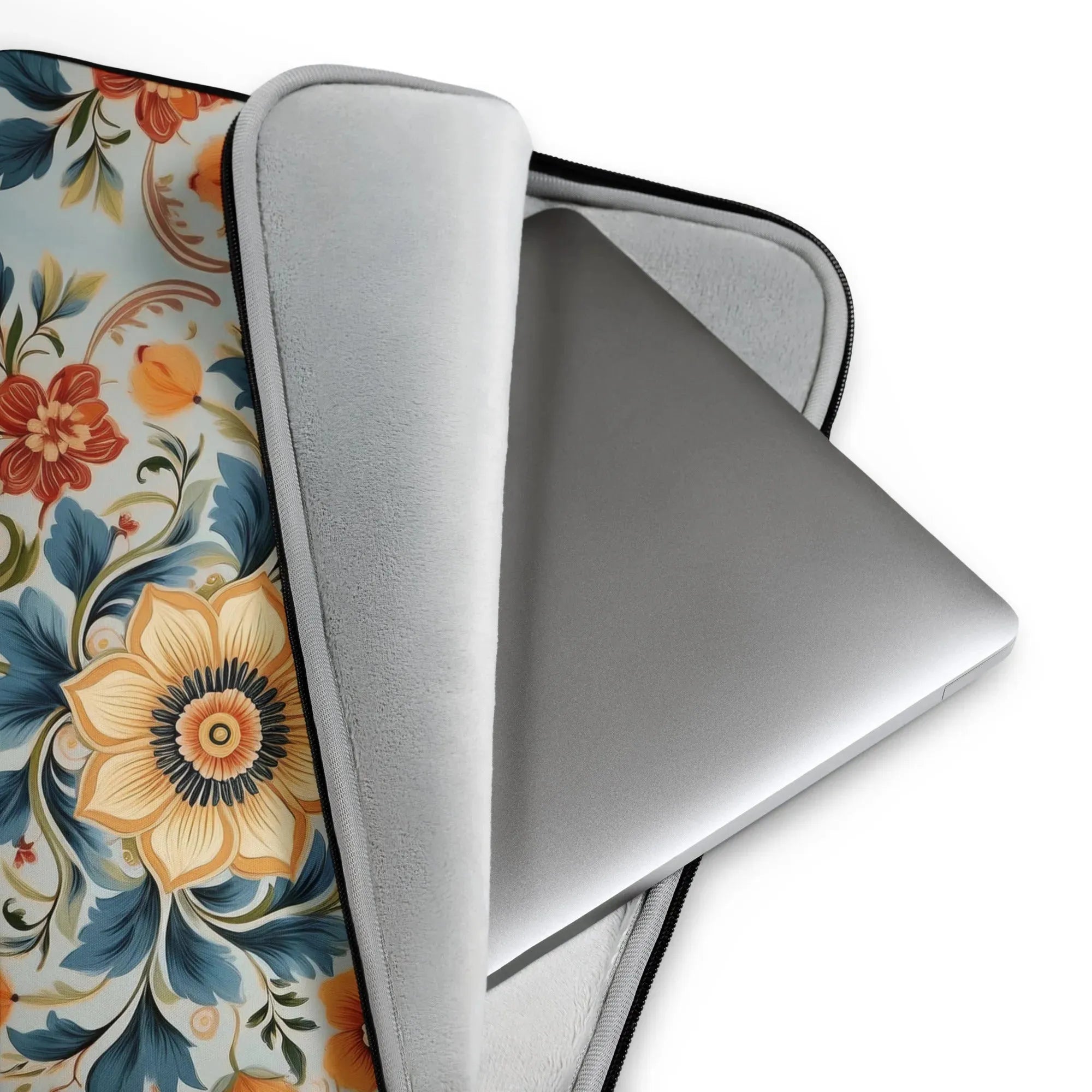 Norwegian Rosemaling Laptop Case - The Global Wanderer