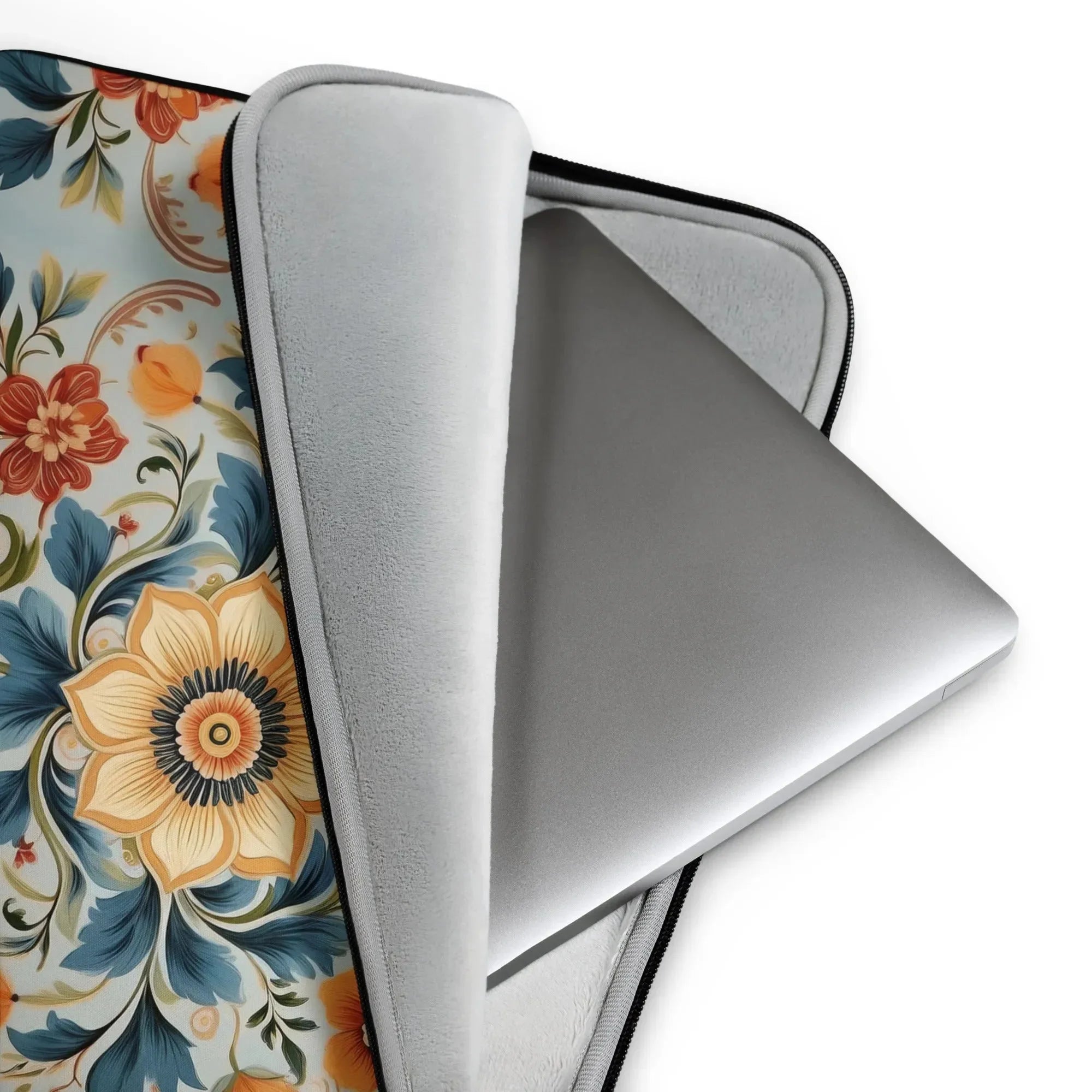 Norwegian Rosemaling Laptop Case - The Global Wanderer