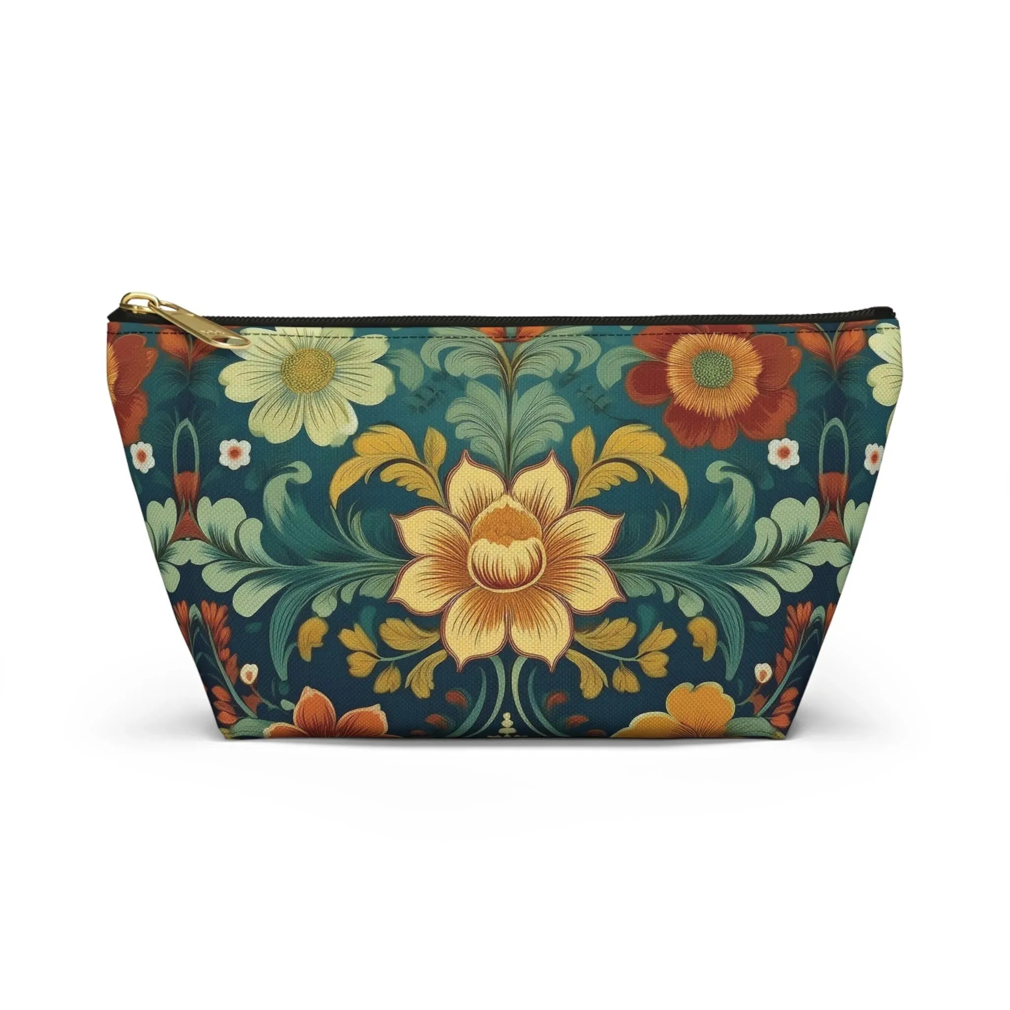 Norwegian Rosemaling Print Pouch - The Global Wanderer