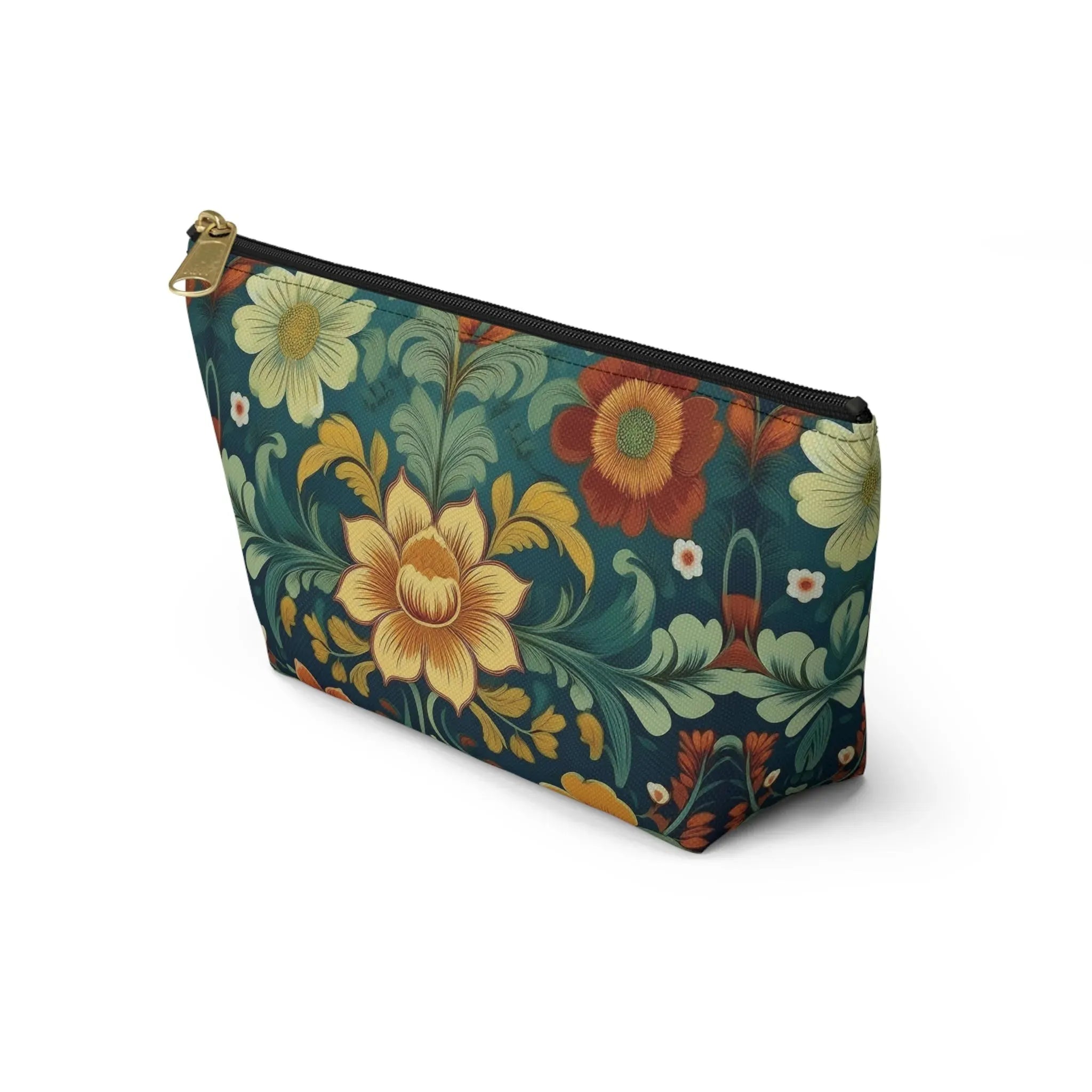 Norwegian Rosemaling Print Pouch - The Global Wanderer