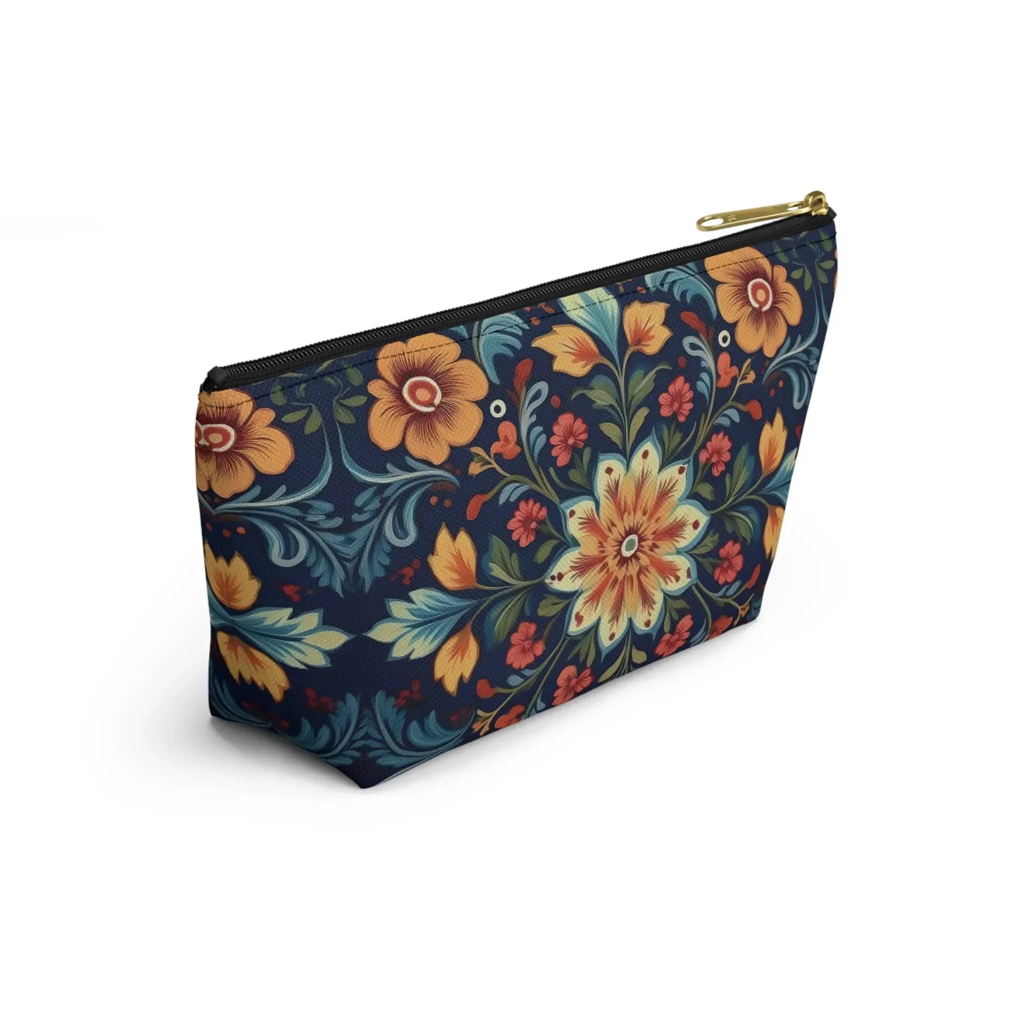 Norwegian Rosemaling Print Pouch - The Global Wanderer
