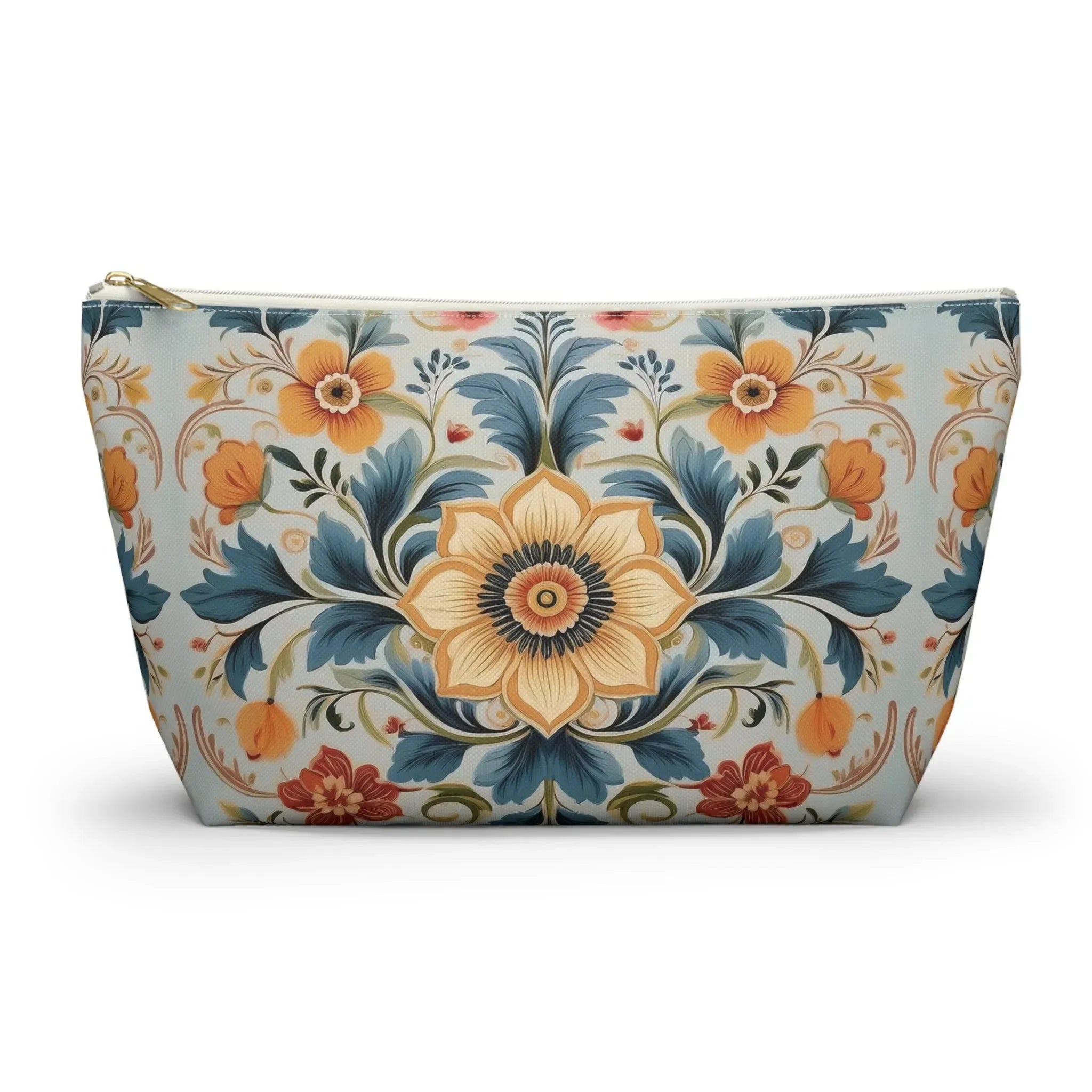 Norwegian Rosemaling Print Pouch - The Global Wanderer