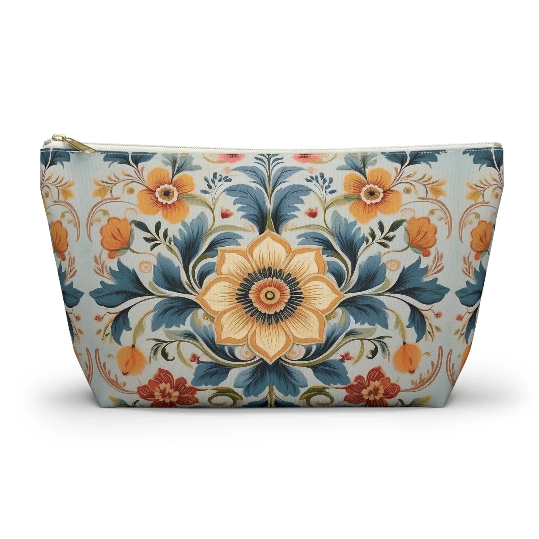 Norwegian Rosemaling Print Pouch - The Global Wanderer
