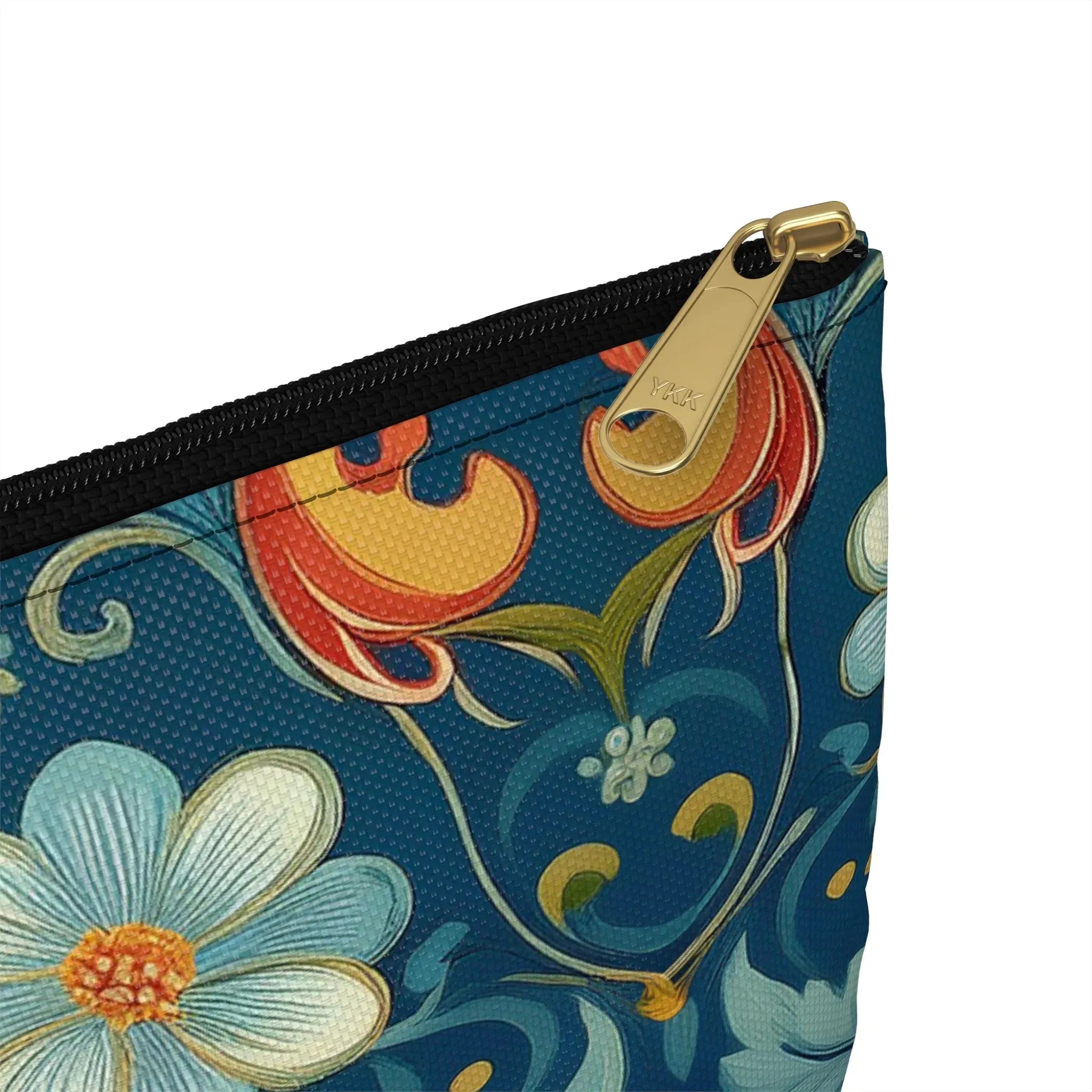 Norwegian Rosemaling Print Pouch - The Global Wanderer