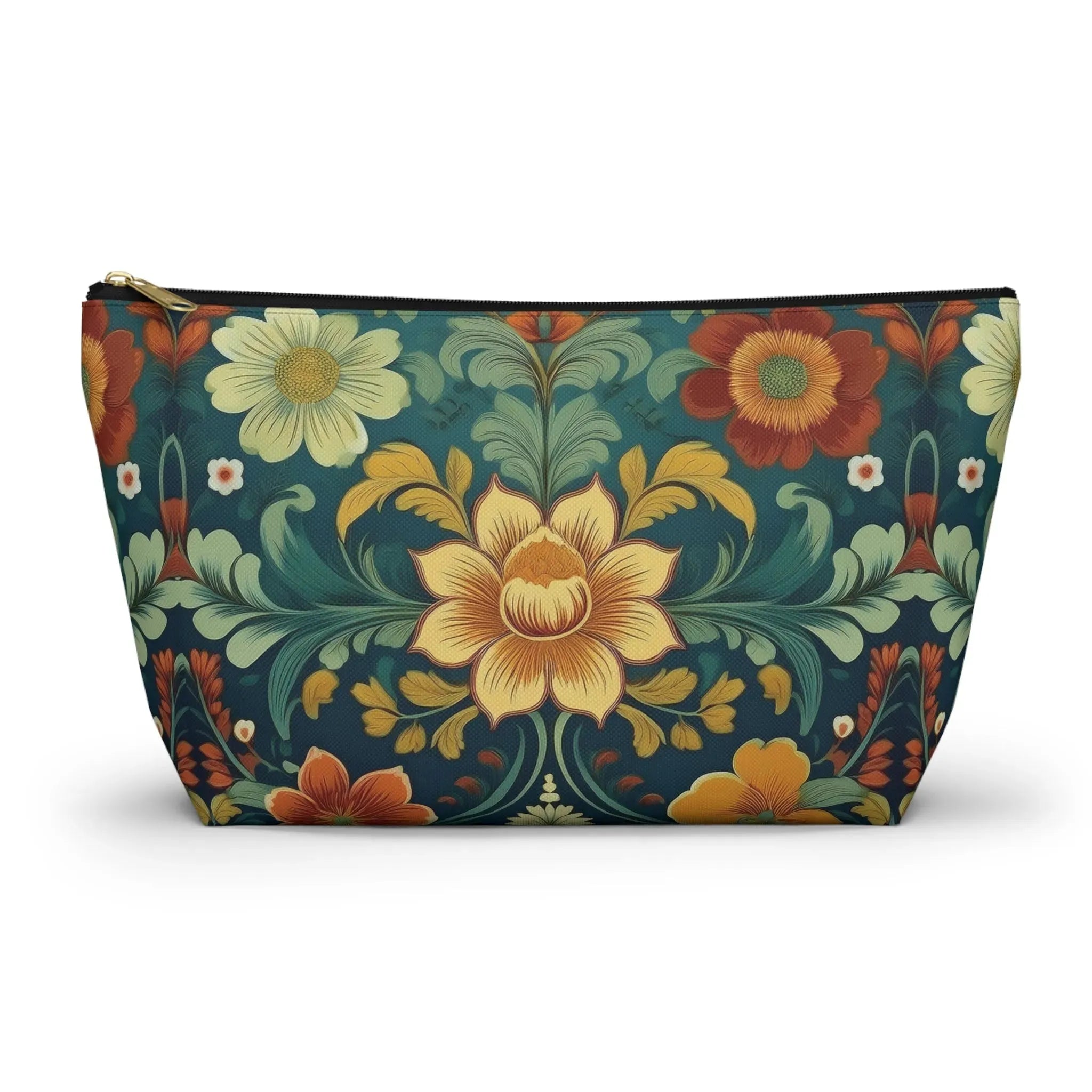 Norwegian Rosemaling Print Pouch - The Global Wanderer
