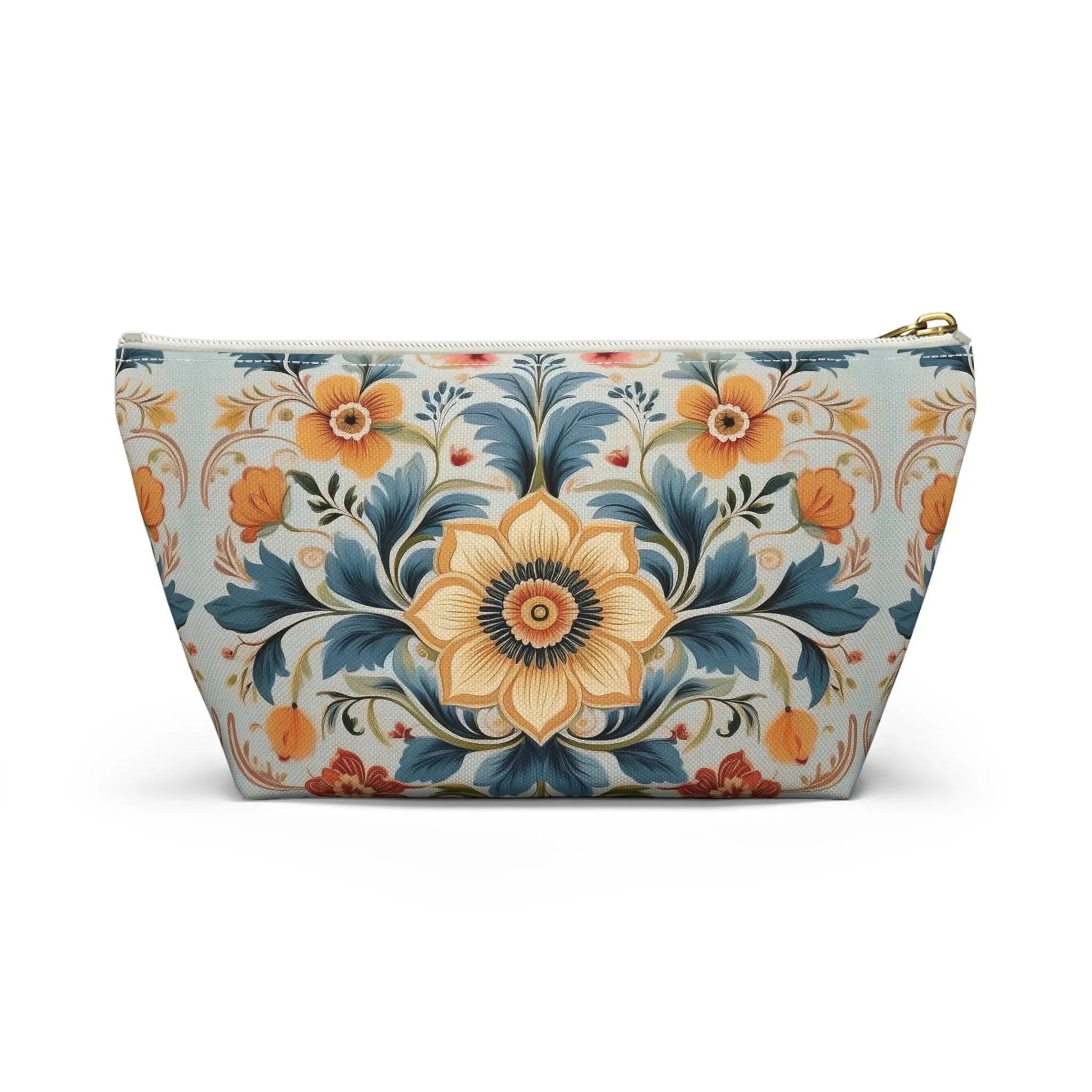Norwegian Rosemaling Print Pouch - The Global Wanderer