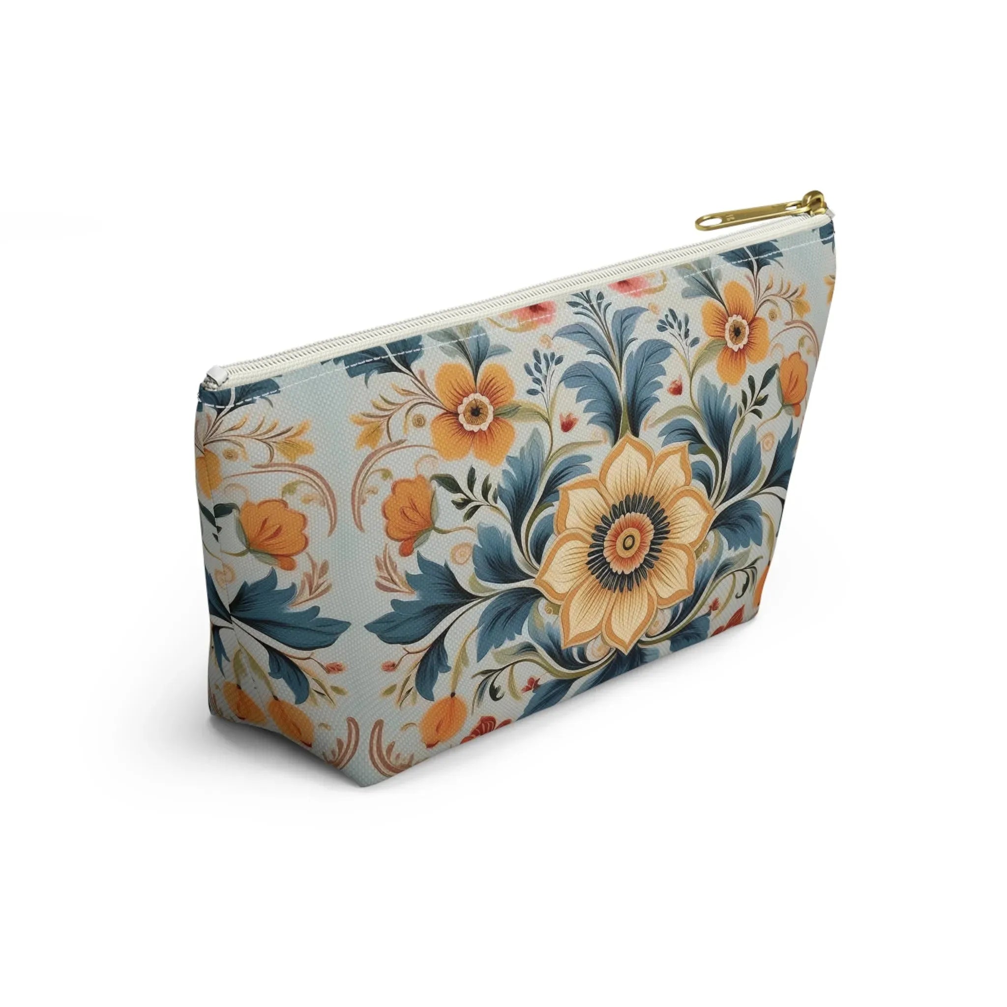 Norwegian Rosemaling Print Pouch - The Global Wanderer