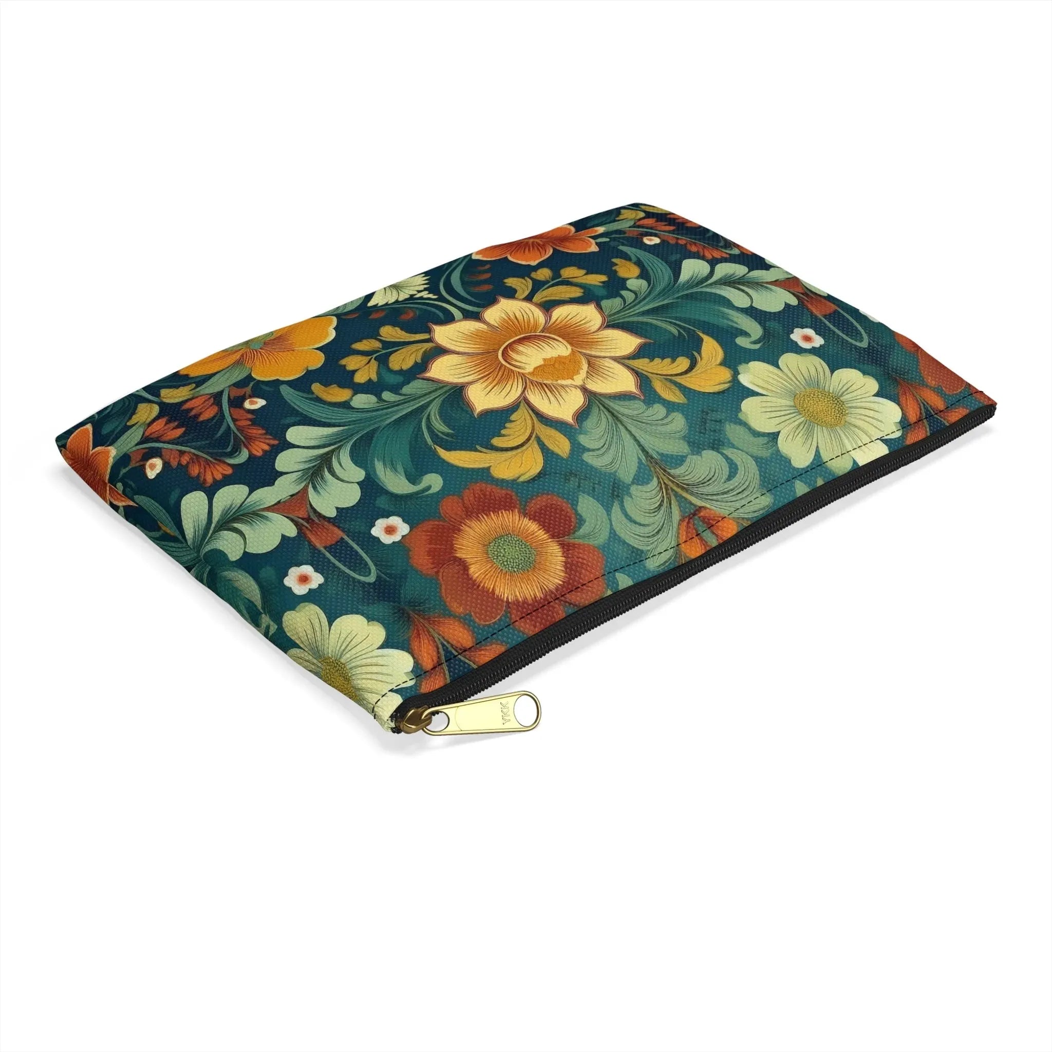 Norwegian Rosemaling Print Pouch - The Global Wanderer