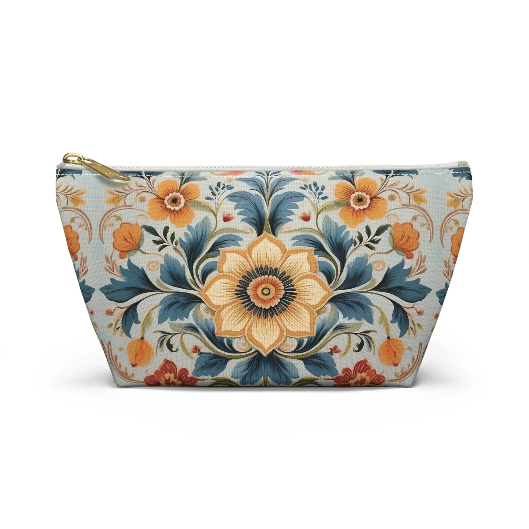 Norwegian Rosemaling Print Pouch - The Global Wanderer