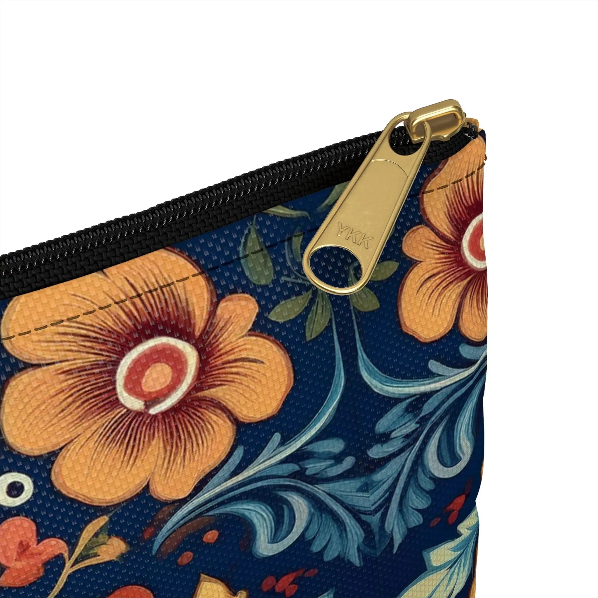 Norwegian Rosemaling Print Pouch - The Global Wanderer