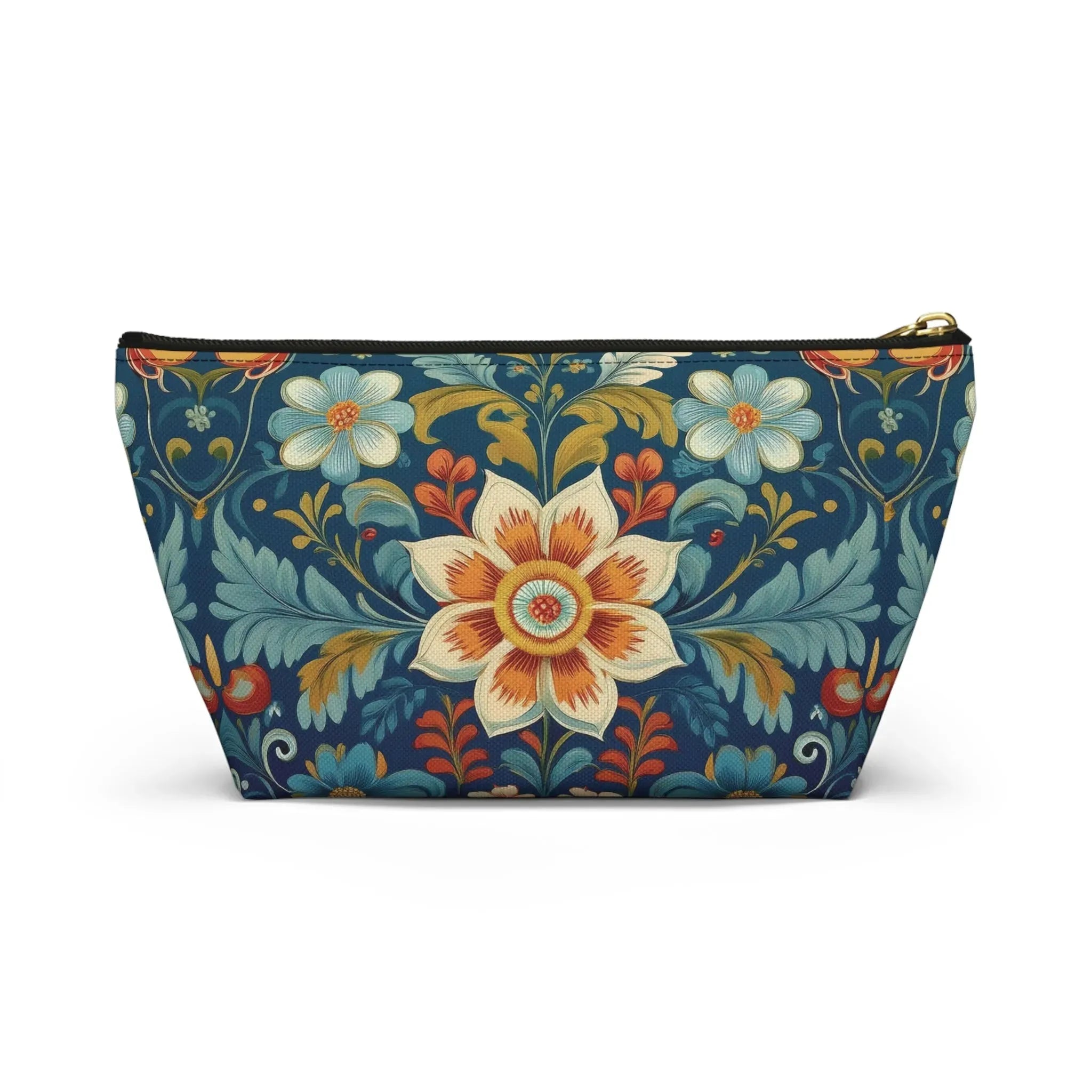 Norwegian Rosemaling Print Pouch - The Global Wanderer