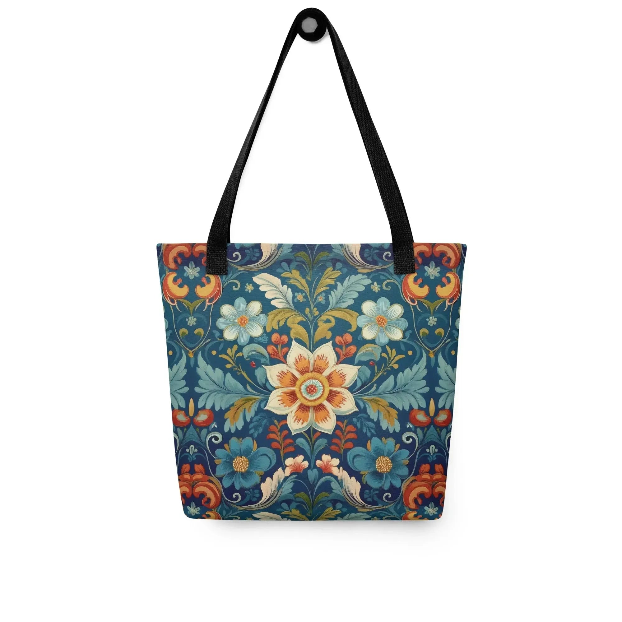 Norwegian Rosemaling Tote Bag - The Global Wanderer