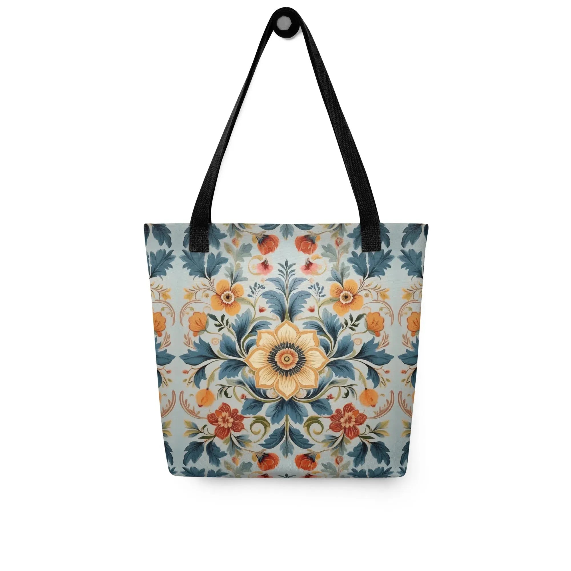 Norwegian Rosemaling Tote Bag - The Global Wanderer