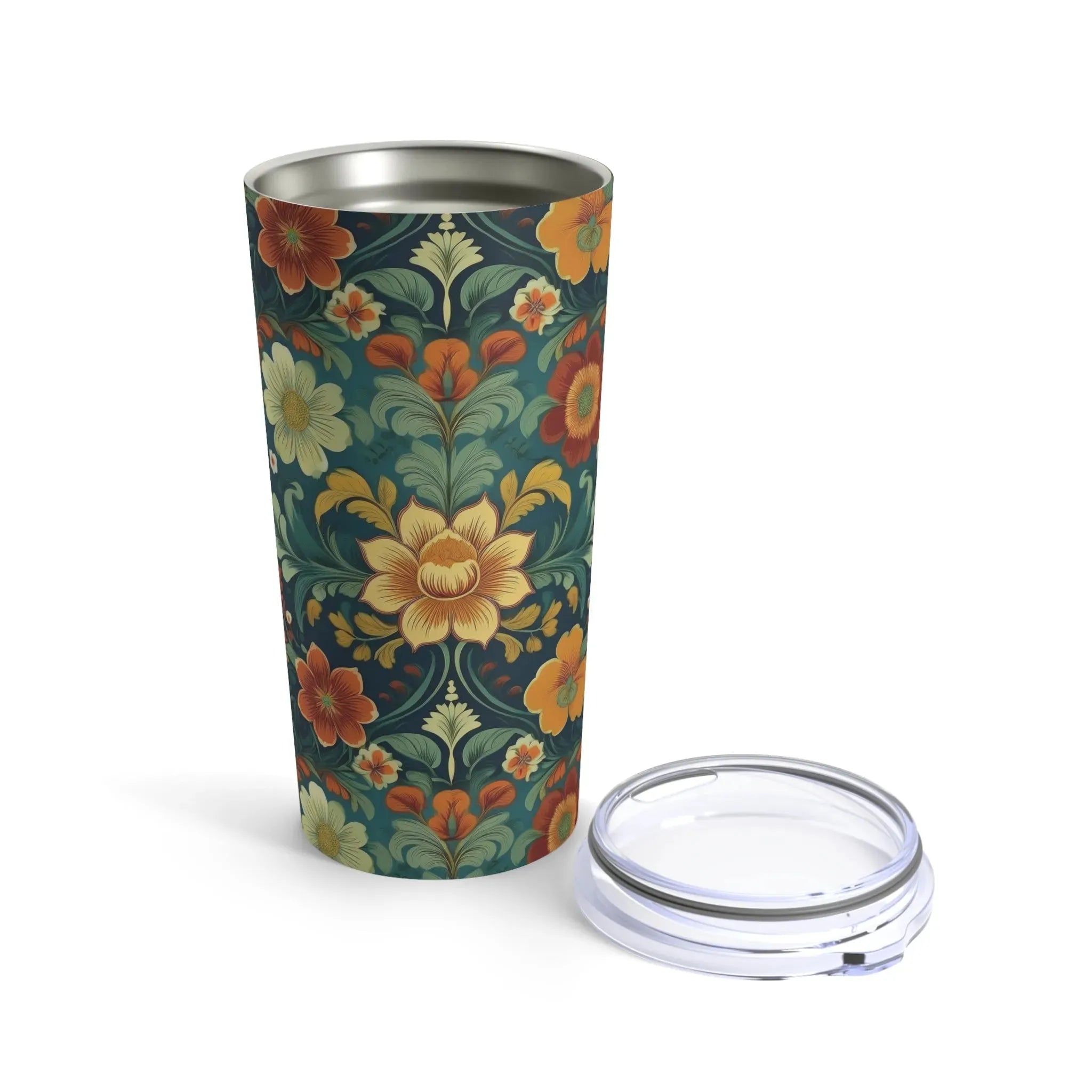 Norwegian Rosemaling Tumbler - The Global Wanderer