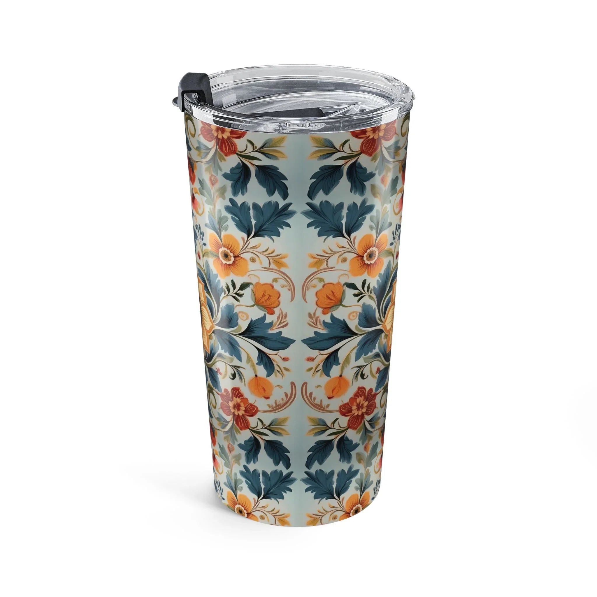 Norwegian Rosemaling Tumbler - The Global Wanderer
