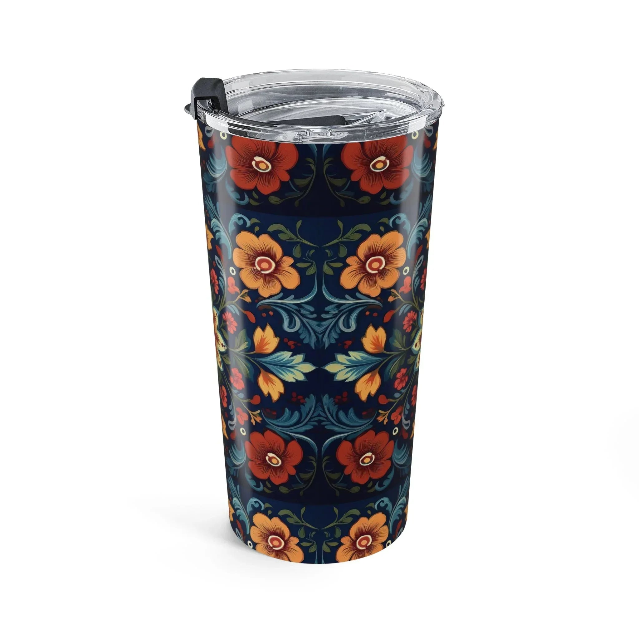 Norwegian Rosemaling Tumbler - The Global Wanderer