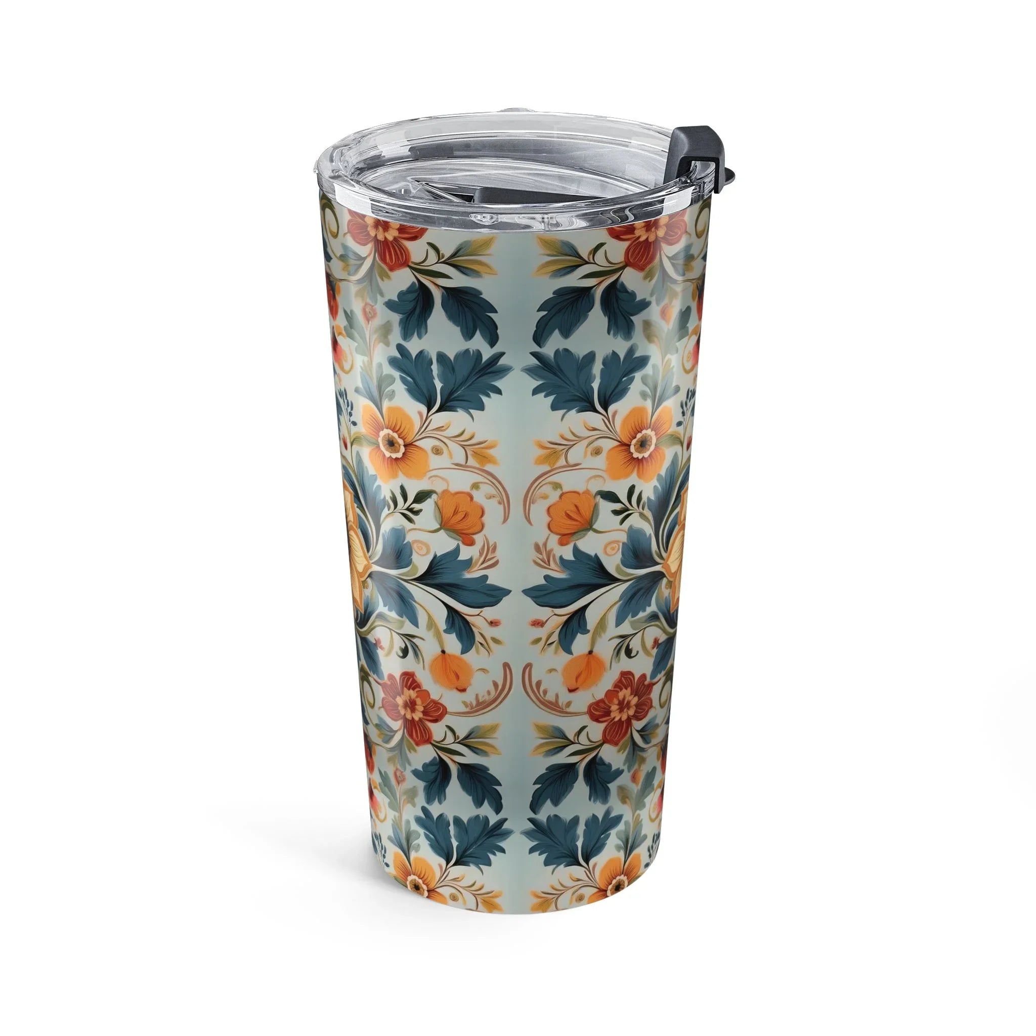 Norwegian Rosemaling Tumbler - The Global Wanderer