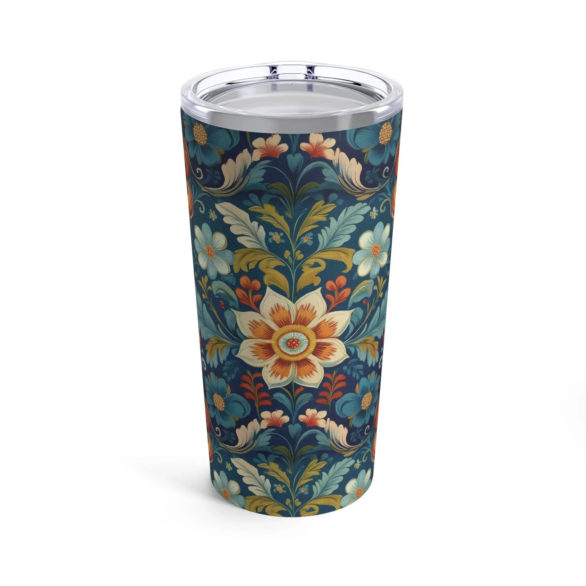 Norwegian Rosemaling Tumbler - The Global Wanderer