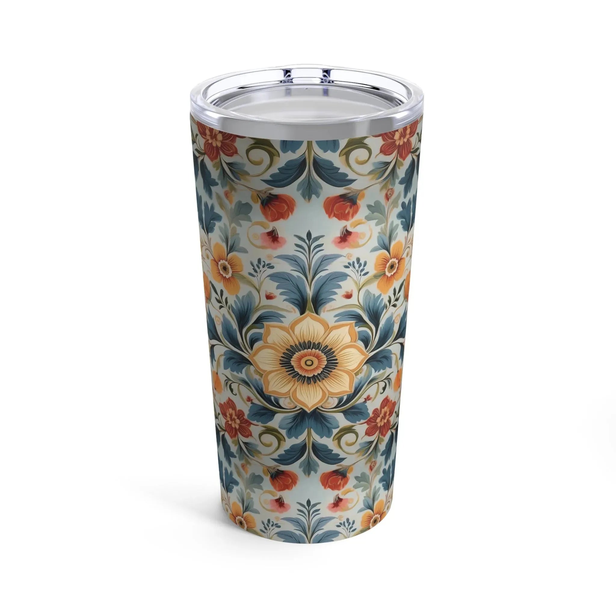 Norwegian Rosemaling Tumbler - The Global Wanderer