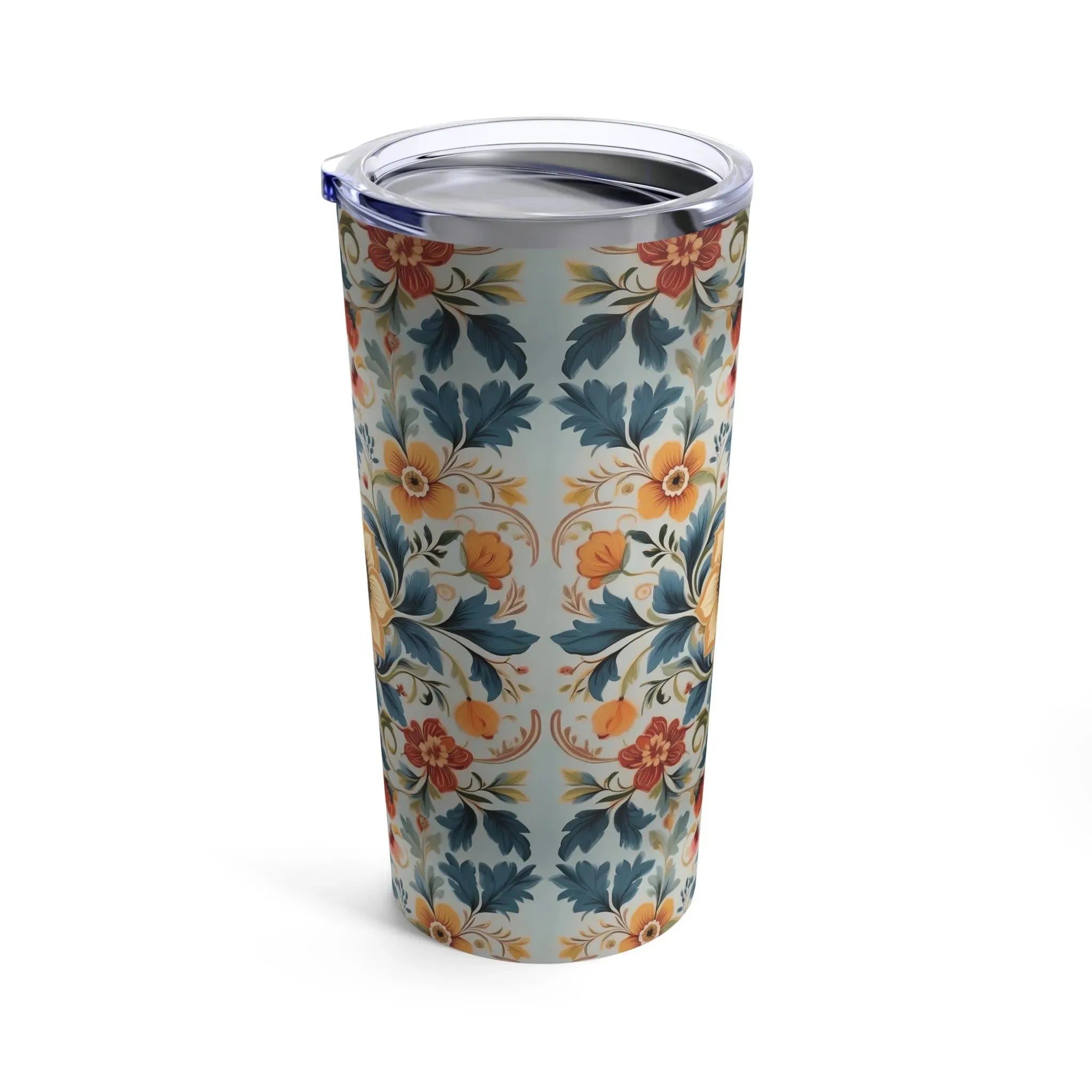 Norwegian Rosemaling Tumbler - The Global Wanderer