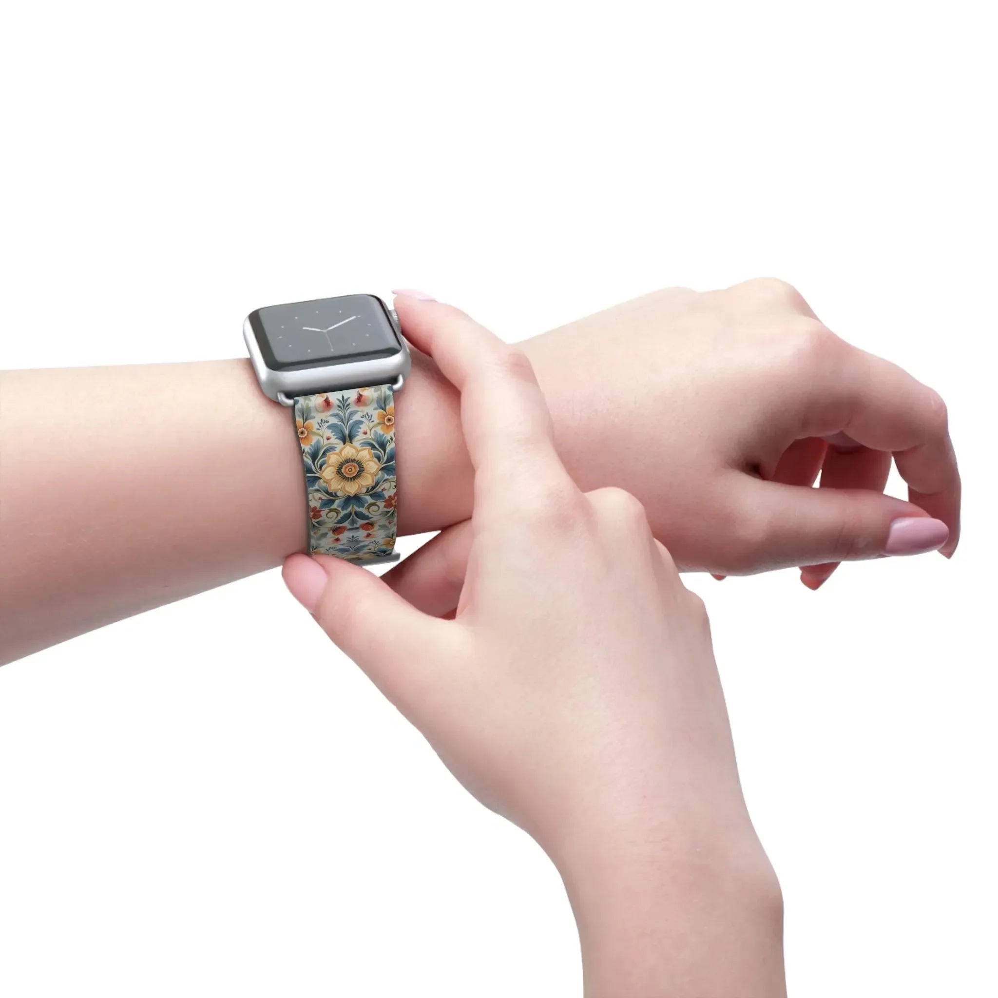 Norwegian Rosemaling Watch Band - The Global Wanderer