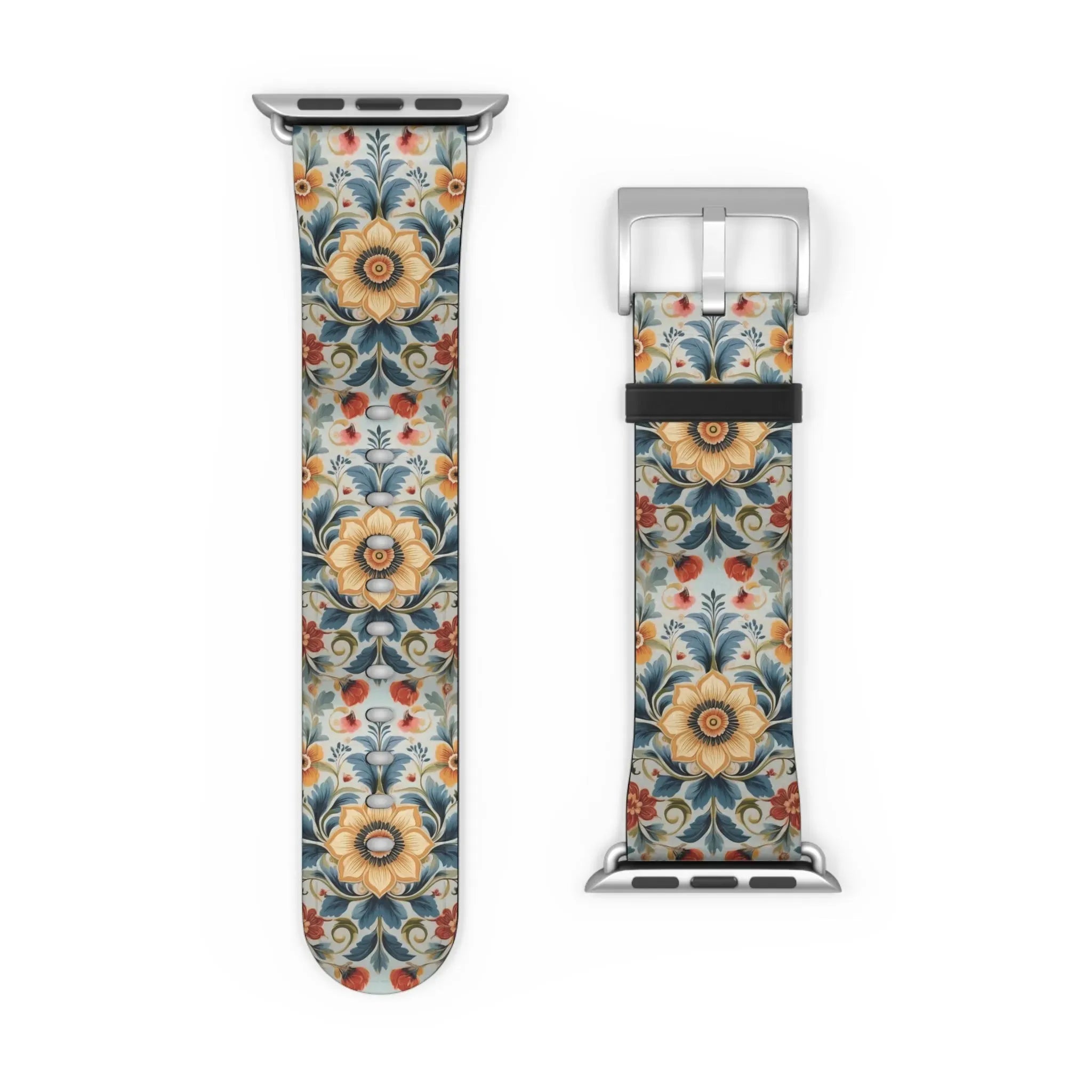 Norwegian Rosemaling Watch Band - The Global Wanderer