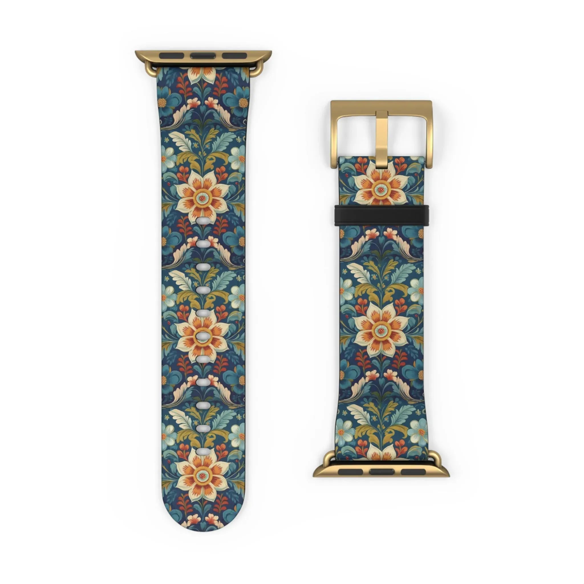 Norwegian Rosemaling Watch Band - The Global Wanderer