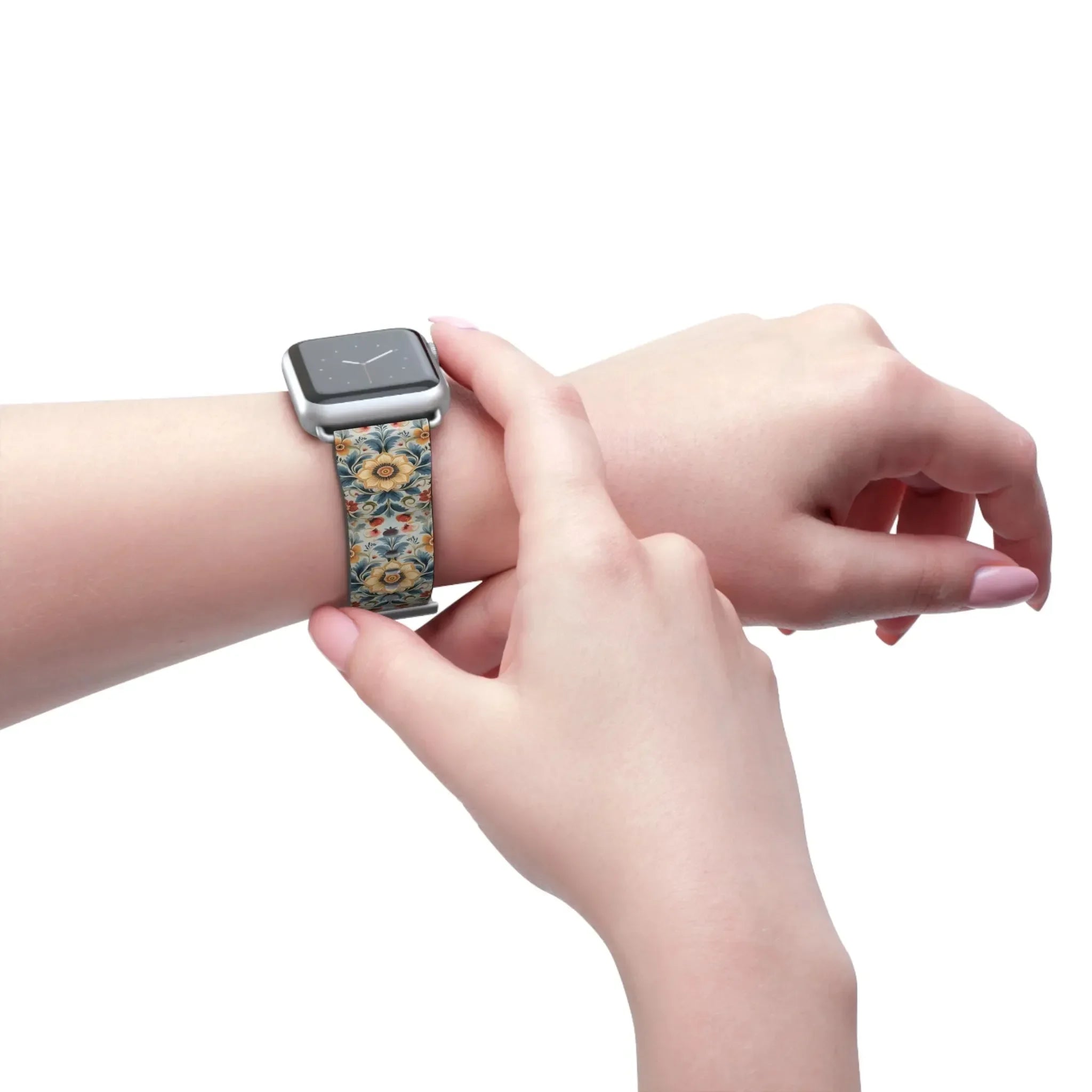 Norwegian Rosemaling Watch Band - The Global Wanderer