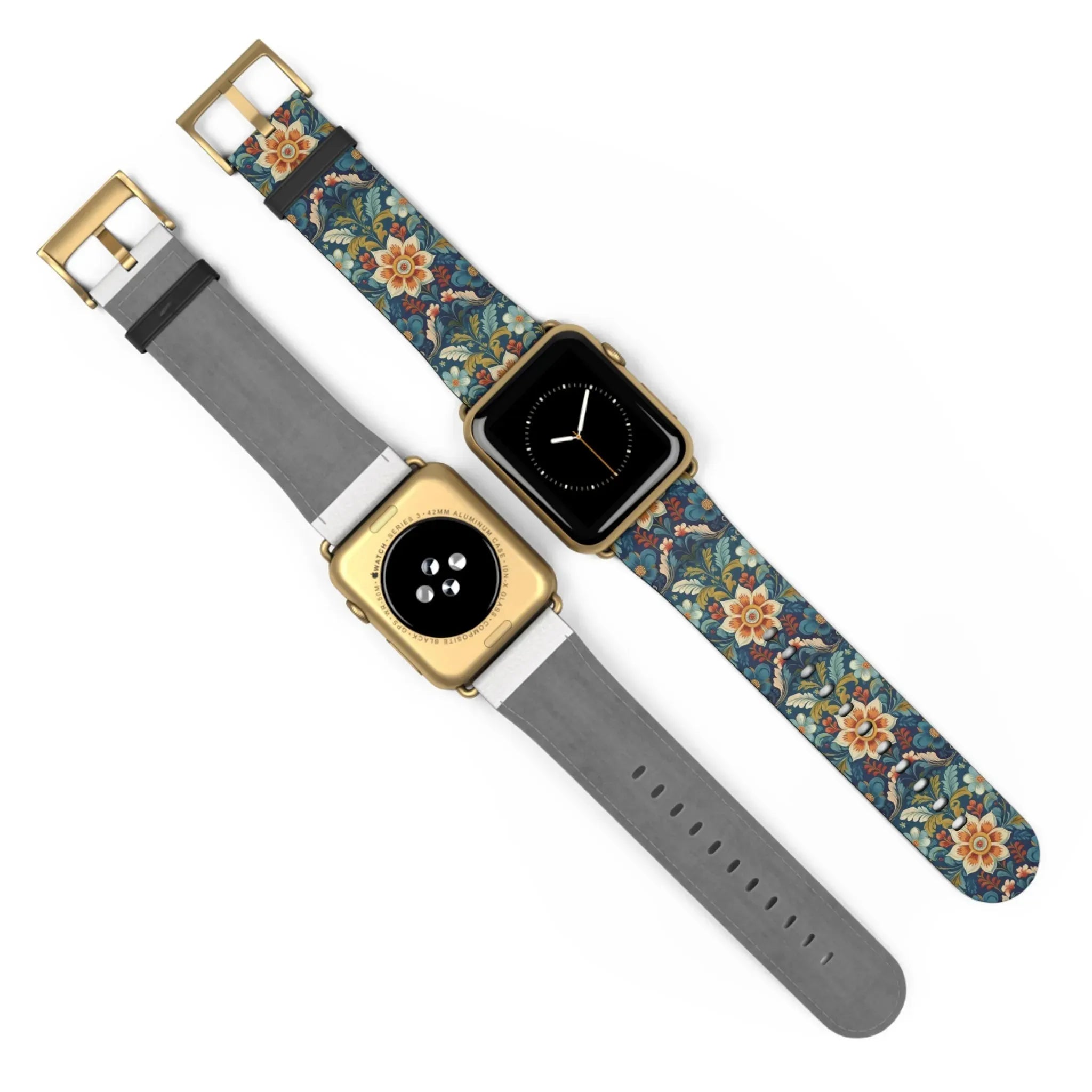 Norwegian Rosemaling Watch Band - The Global Wanderer
