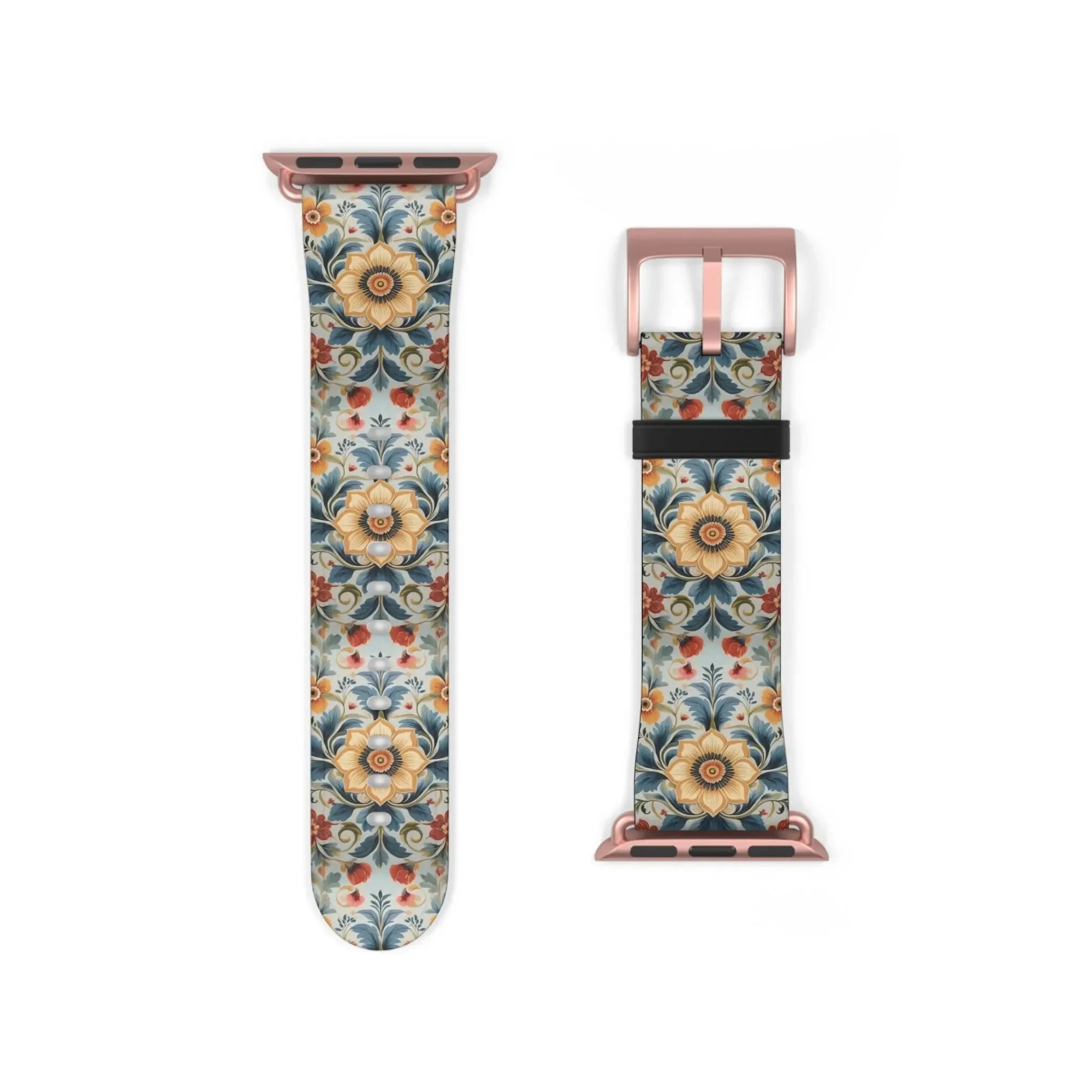 Norwegian Rosemaling Watch Band - The Global Wanderer