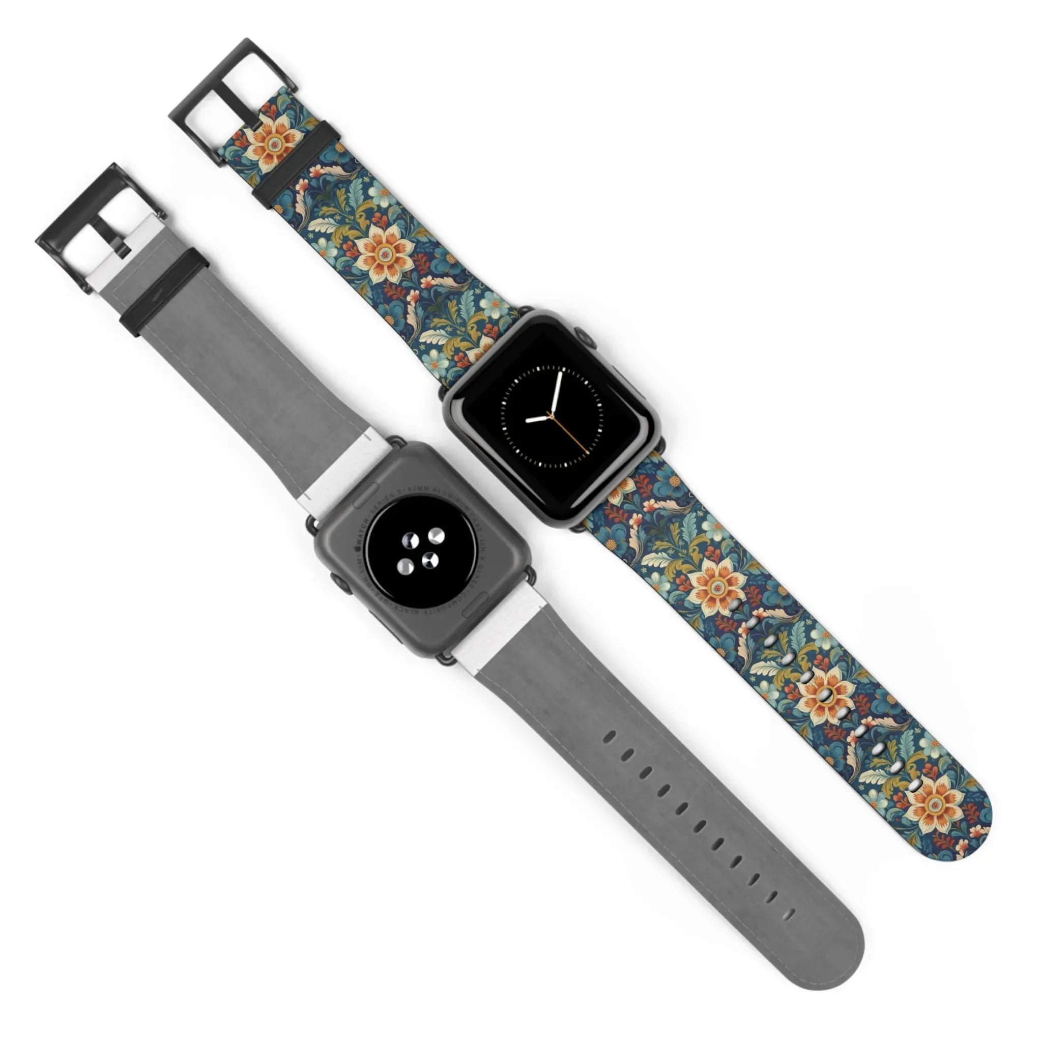 Norwegian Rosemaling Watch Band - The Global Wanderer