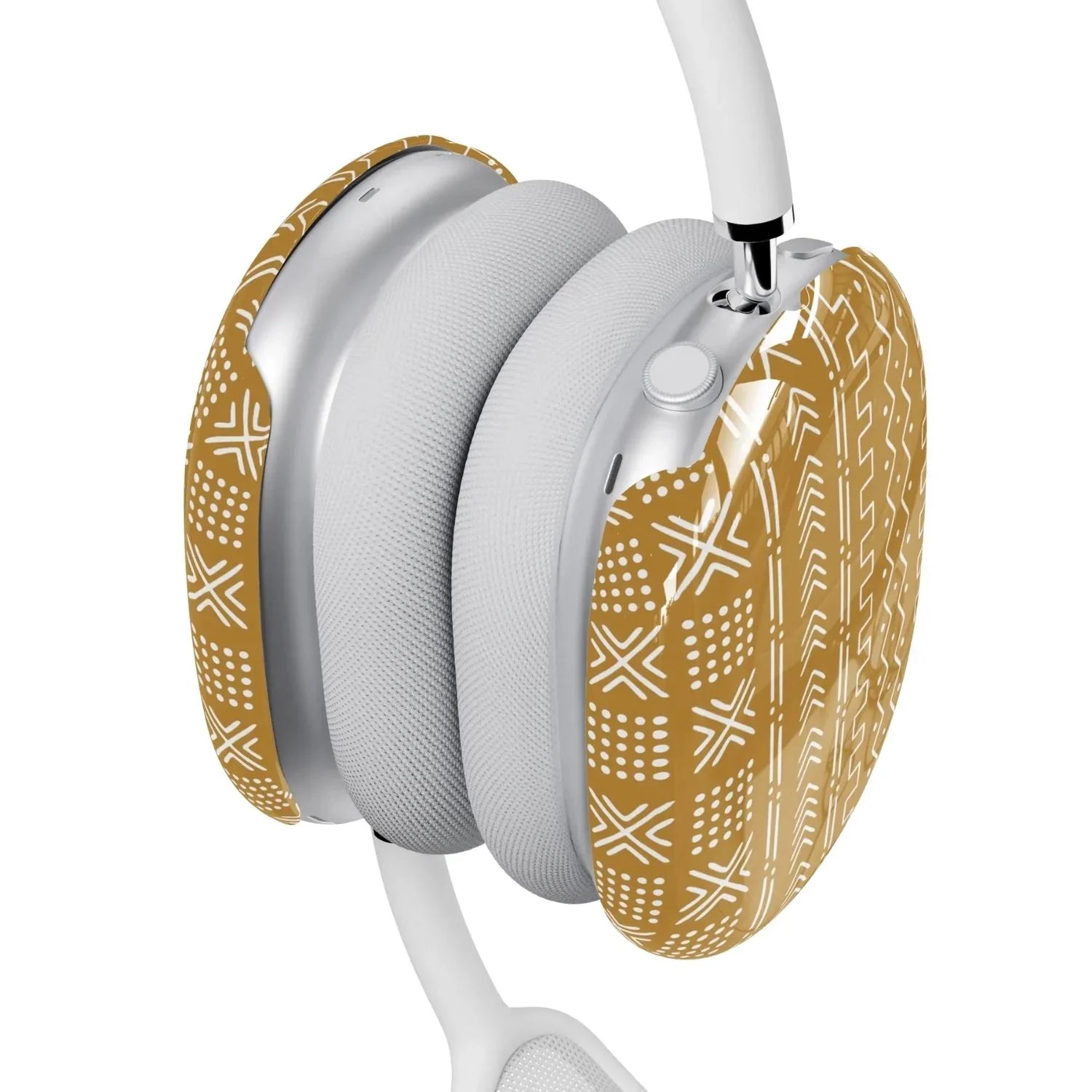 Ochre Mud Cloth AirPods Max Case - The Global Wanderer