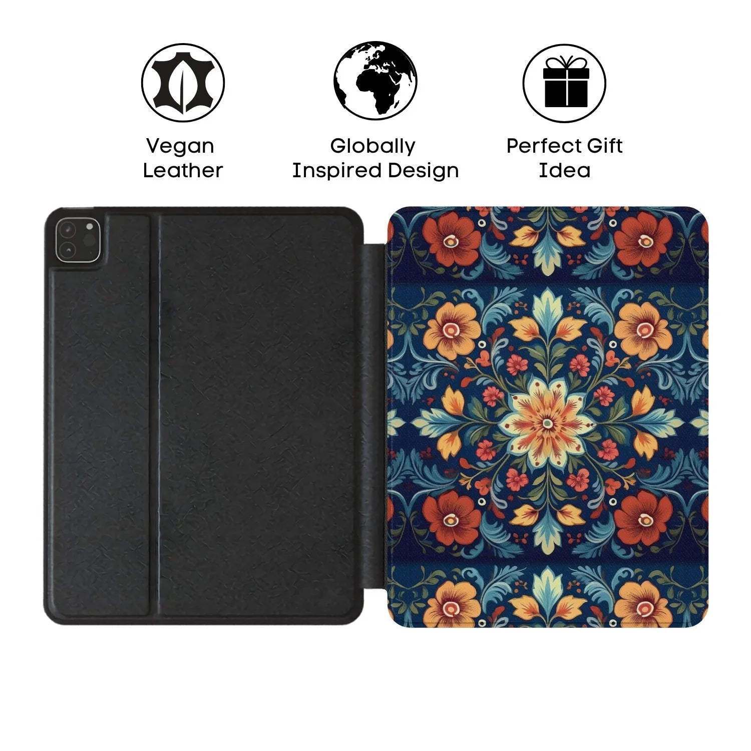 Oslo Midnight Rosemaling iPad Case - The Global Wanderer