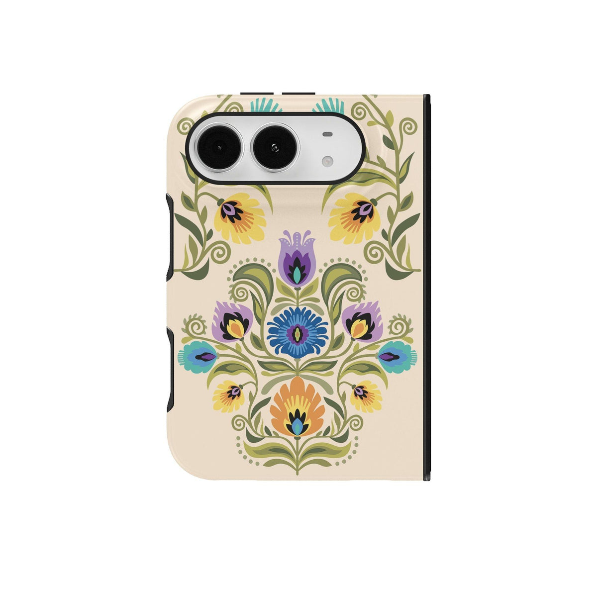 Łowicz Linen Wycinanki iPhone Duo Case - The Global Wanderer